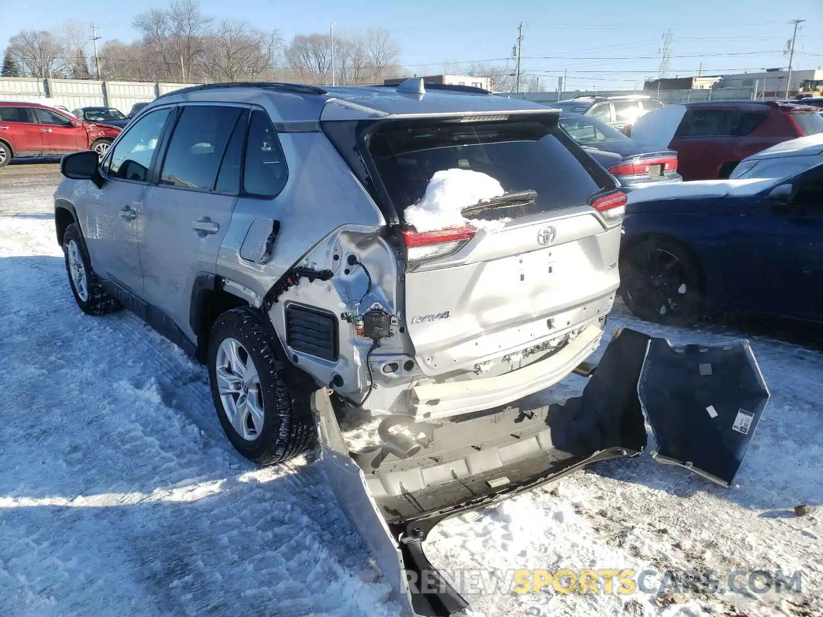 3 Photograph of a damaged car 2T3W1RFV1LC045805 TOYOTA RAV4 2020