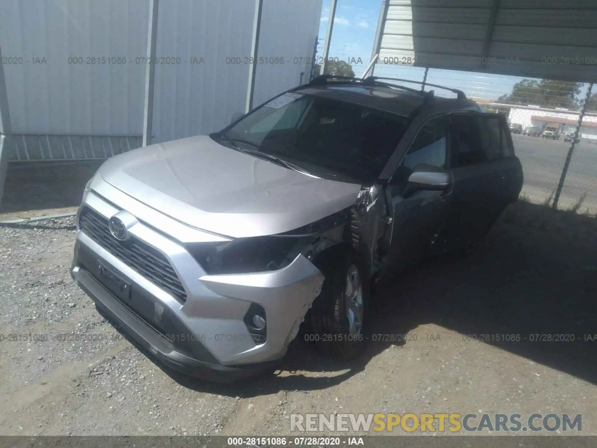 2 Photograph of a damaged car 2T3W1RFV1LC049112 TOYOTA RAV4 2020