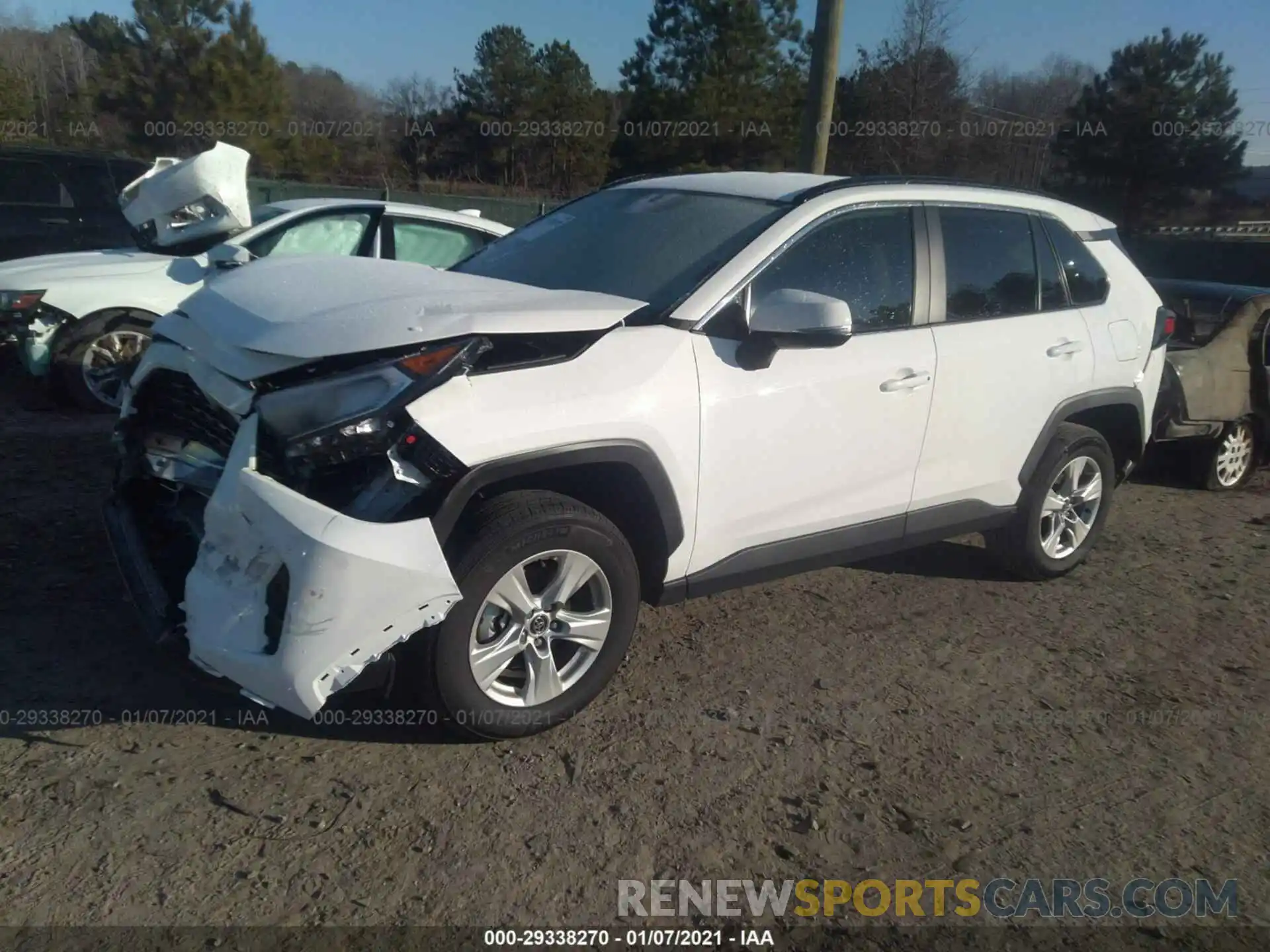 2 Photograph of a damaged car 2T3W1RFV1LC055749 TOYOTA RAV4 2020