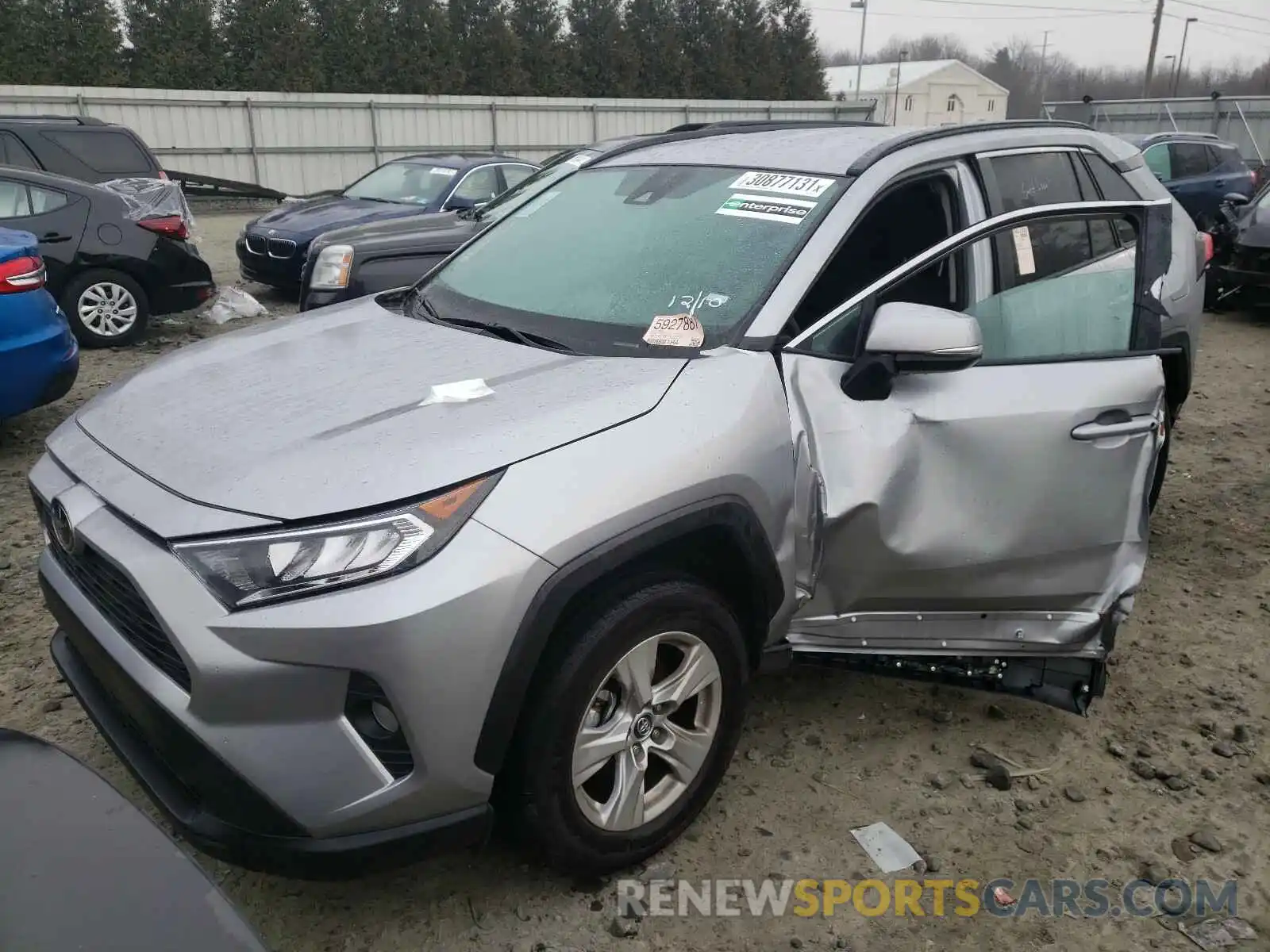 2 Photograph of a damaged car 2T3W1RFV1LC058702 TOYOTA RAV4 2020