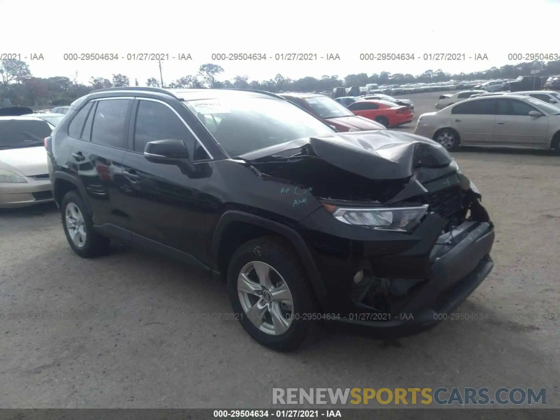 1 Photograph of a damaged car 2T3W1RFV1LC081154 TOYOTA RAV4 2020