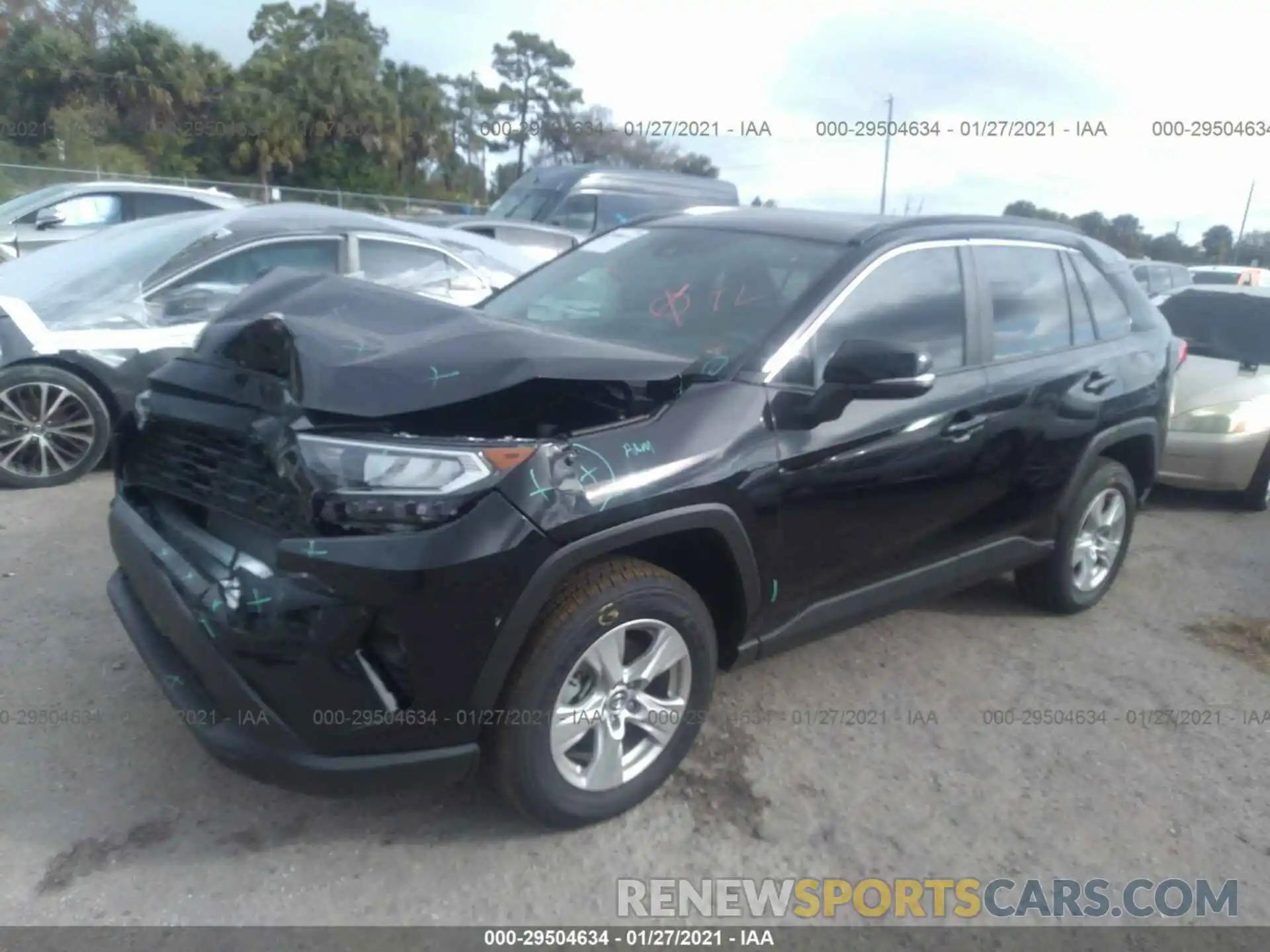 2 Photograph of a damaged car 2T3W1RFV1LC081154 TOYOTA RAV4 2020