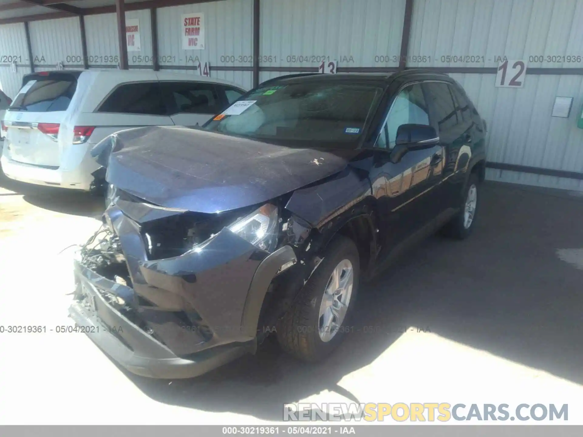 2 Photograph of a damaged car 2T3W1RFV1LW075319 TOYOTA RAV4 2020