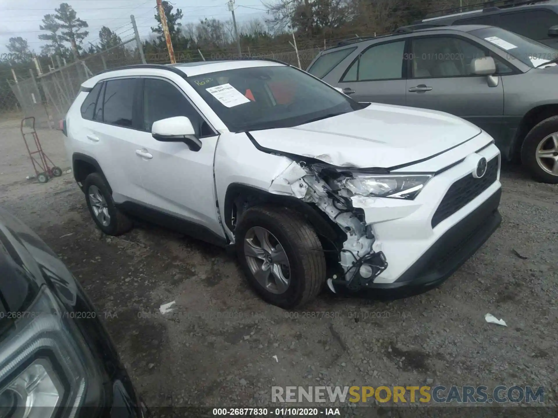 1 Photograph of a damaged car 2T3W1RFV2LC035302 TOYOTA RAV4 2020