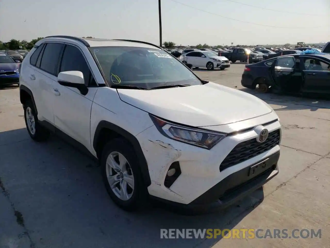 1 Photograph of a damaged car 2T3W1RFV2LC037678 TOYOTA RAV4 2020