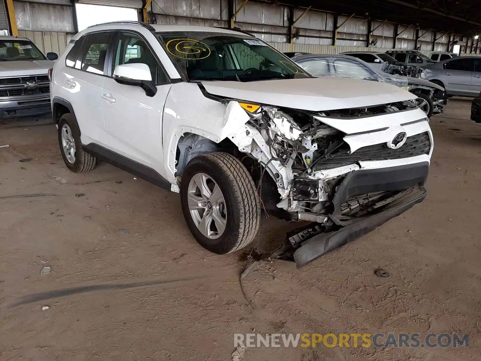 1 Photograph of a damaged car 2T3W1RFV2LC042198 TOYOTA RAV4 2020