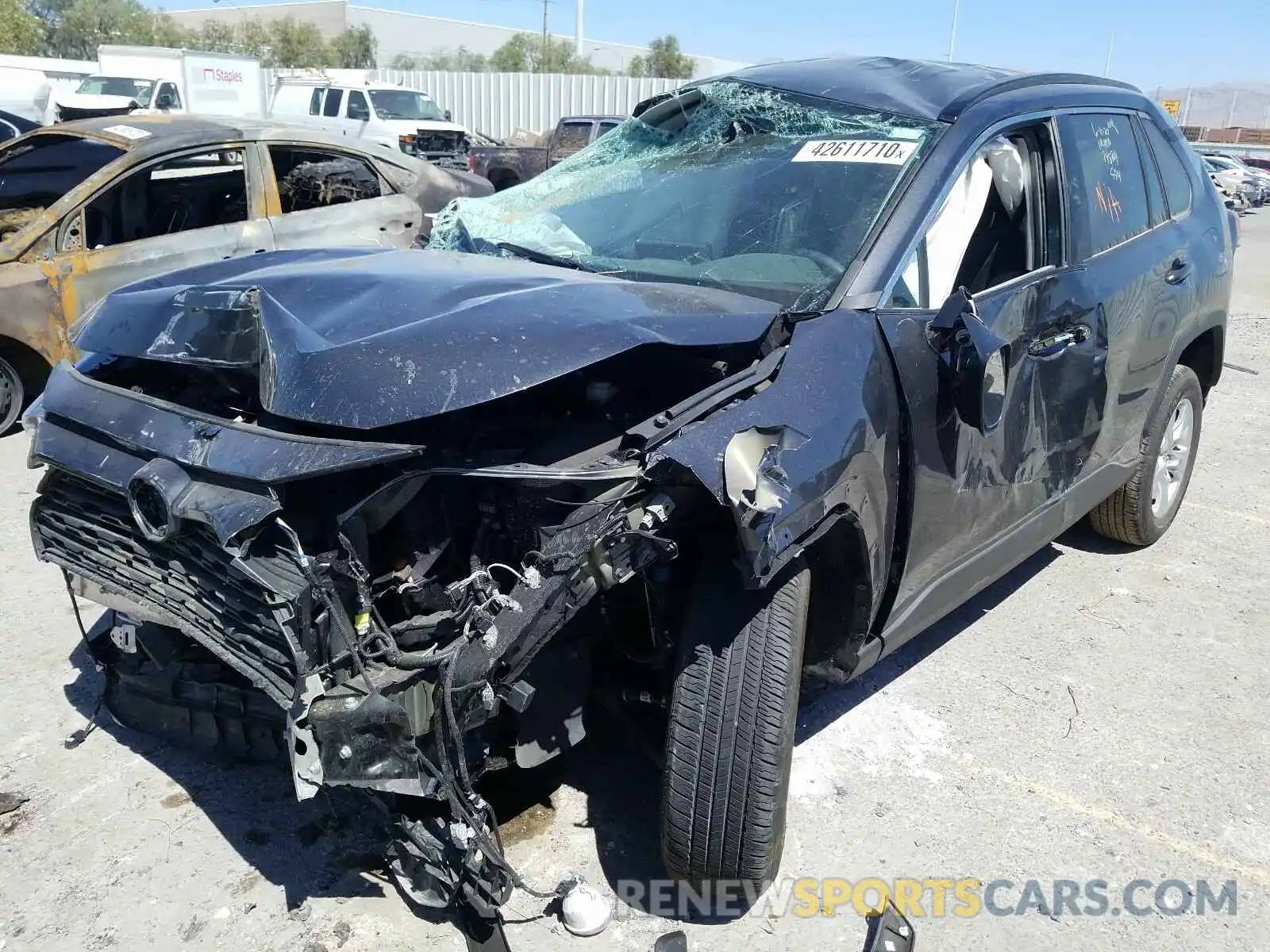 2 Photograph of a damaged car 2T3W1RFV2LC046784 TOYOTA RAV4 2020