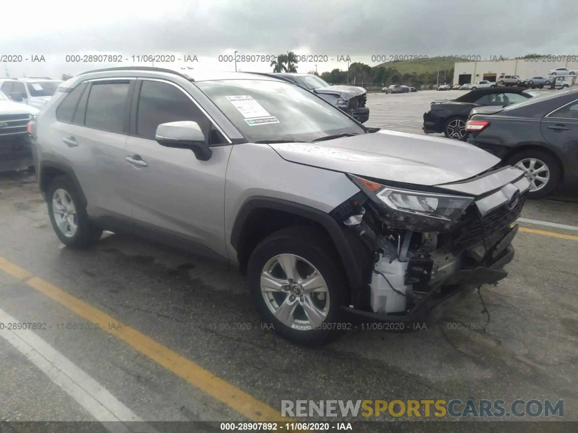 1 Photograph of a damaged car 2T3W1RFV2LC055954 TOYOTA RAV4 2020