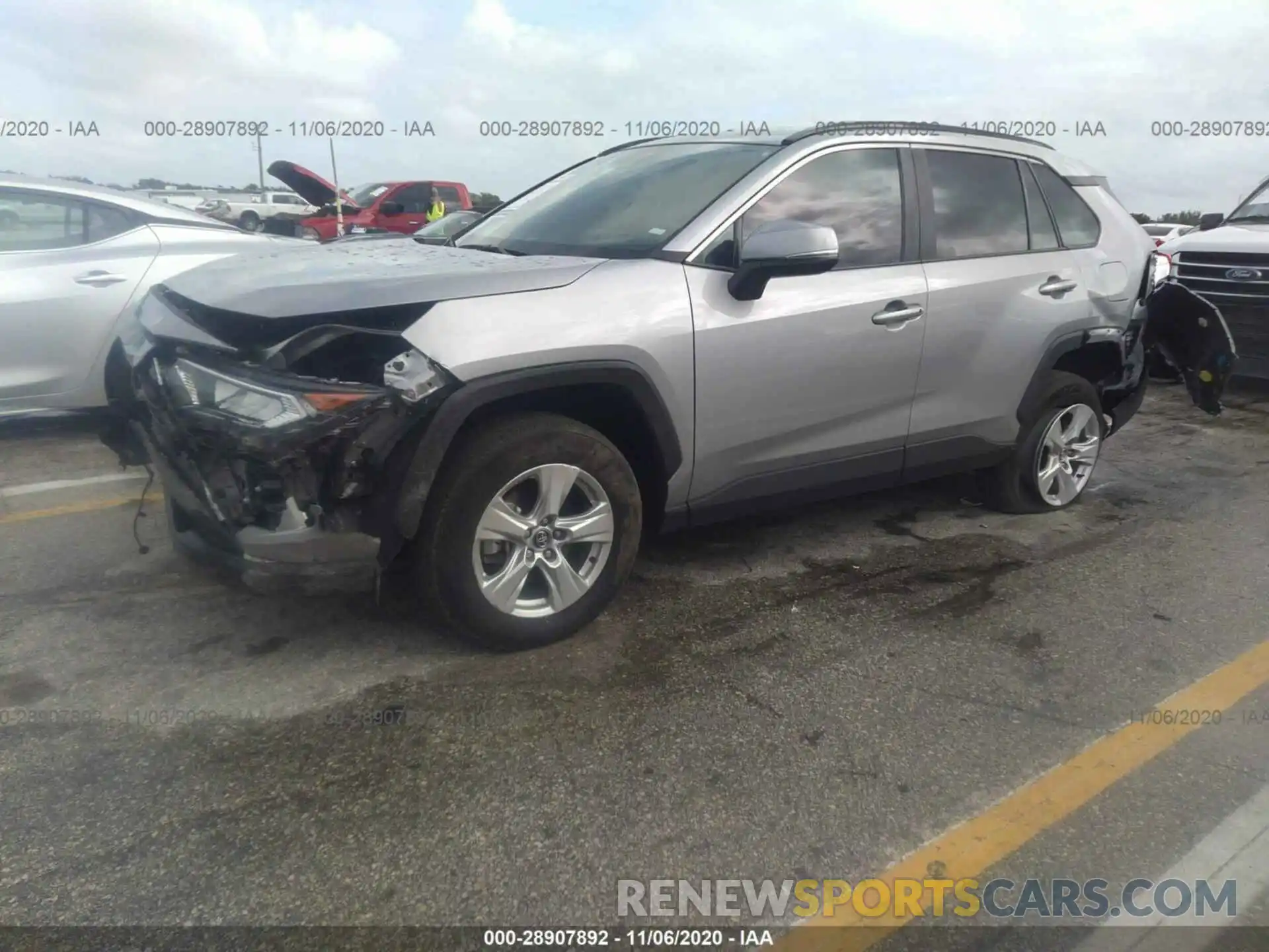 2 Photograph of a damaged car 2T3W1RFV2LC055954 TOYOTA RAV4 2020