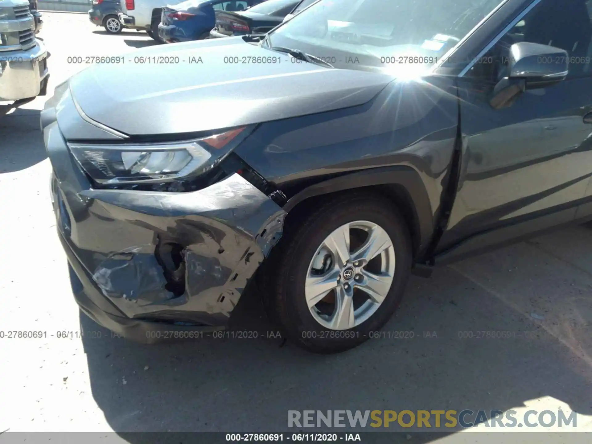 6 Photograph of a damaged car 2T3W1RFV2LC056974 TOYOTA RAV4 2020