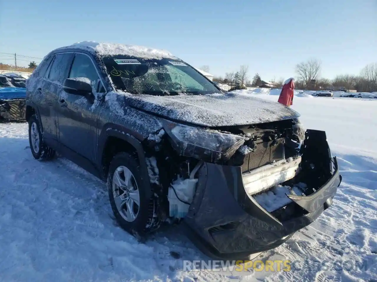 1 Photograph of a damaged car 2T3W1RFV2LC057798 TOYOTA RAV4 2020