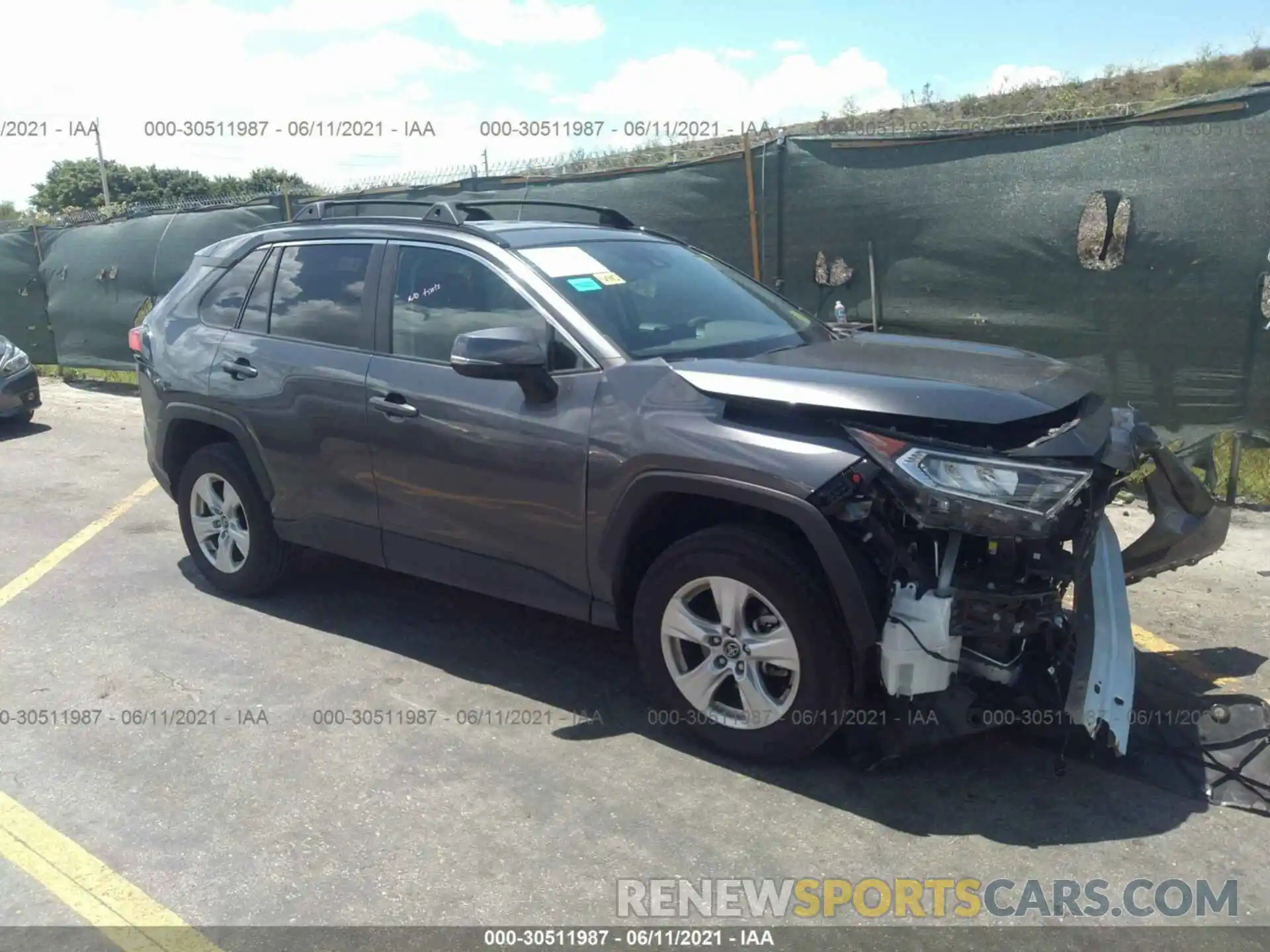 1 Photograph of a damaged car 2T3W1RFV2LC068879 TOYOTA RAV4 2020