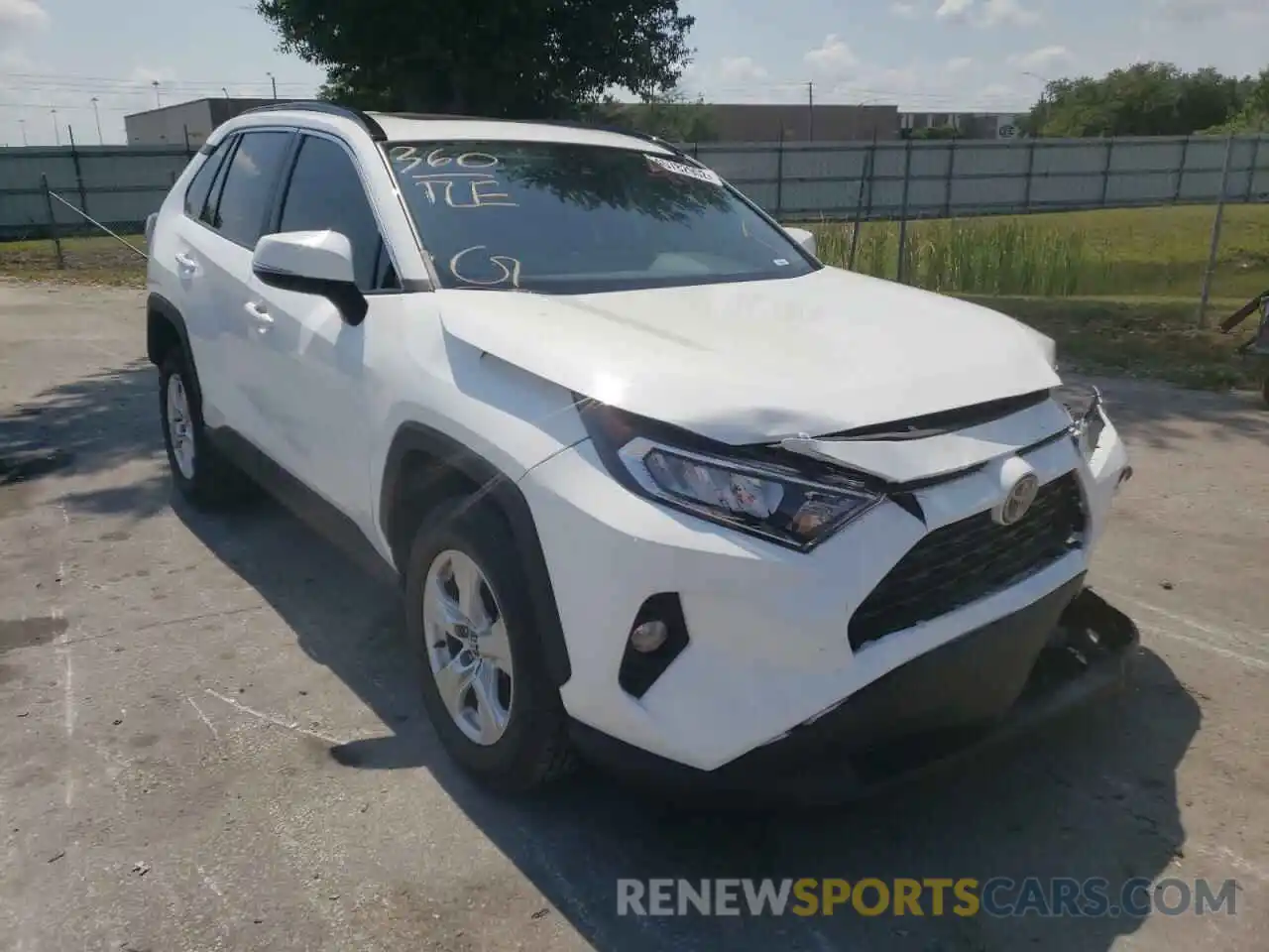 1 Photograph of a damaged car 2T3W1RFV2LC078327 TOYOTA RAV4 2020