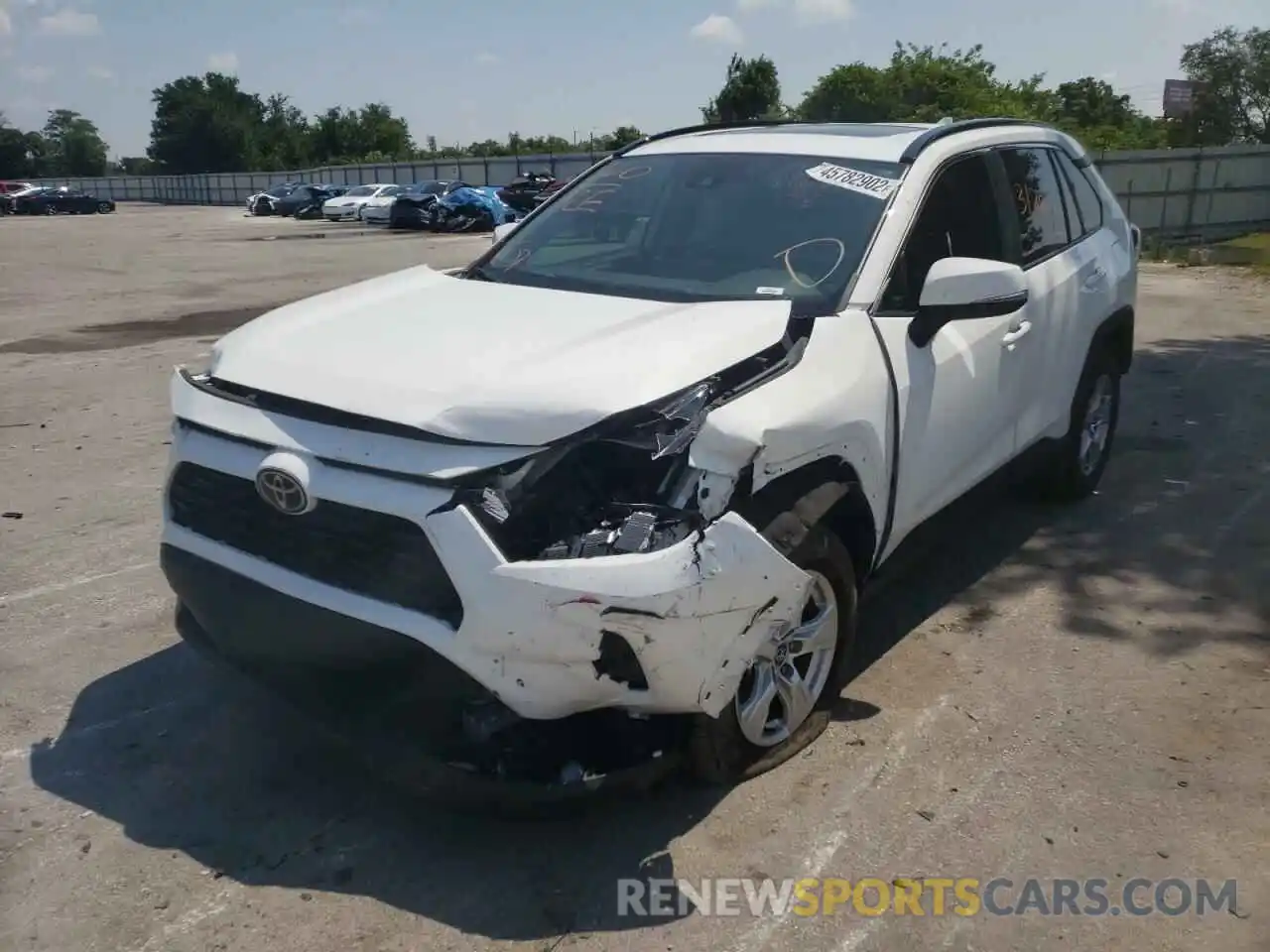 2 Photograph of a damaged car 2T3W1RFV2LC078327 TOYOTA RAV4 2020