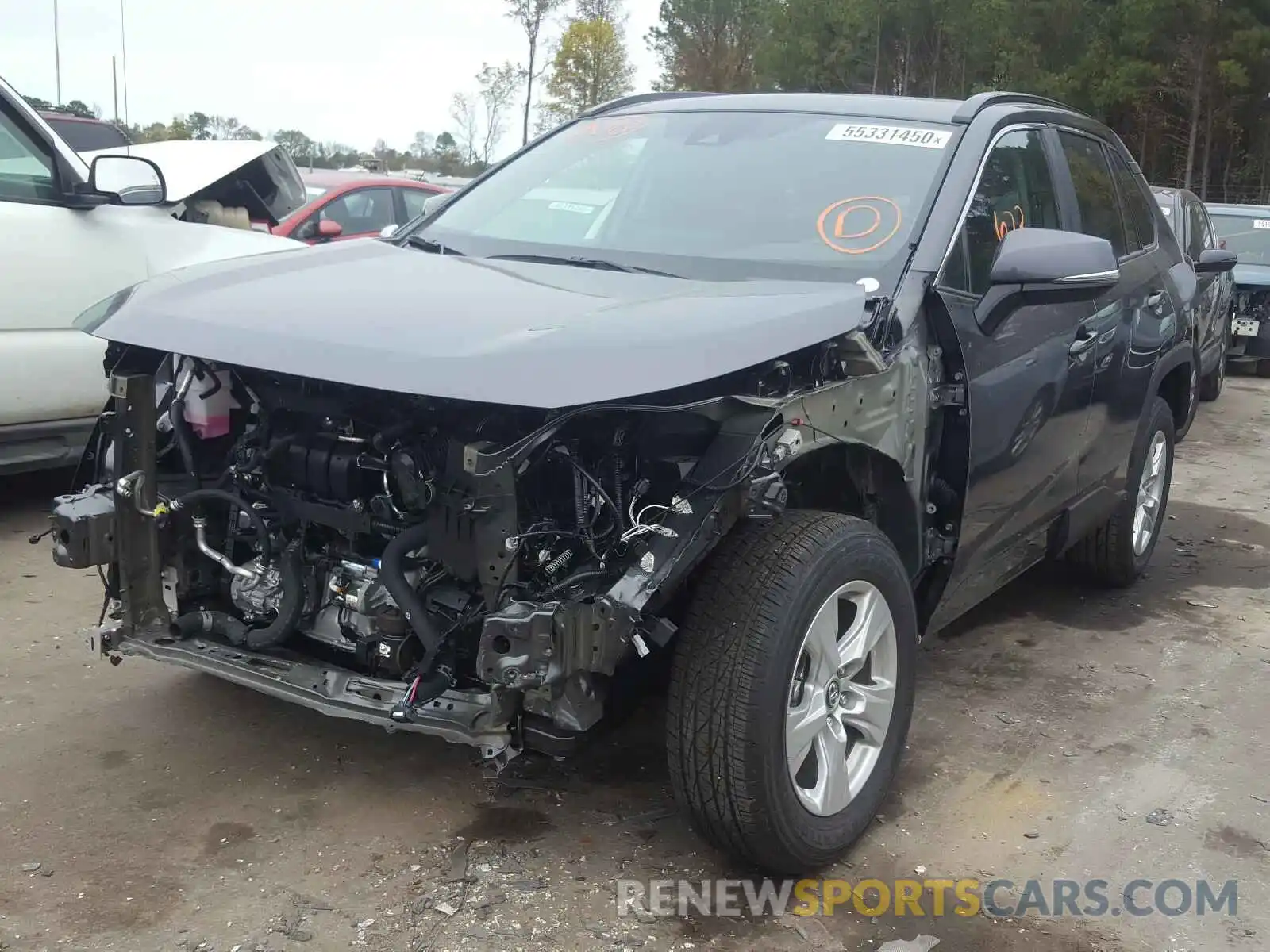 2 Photograph of a damaged car 2T3W1RFV2LC078991 TOYOTA RAV4 2020