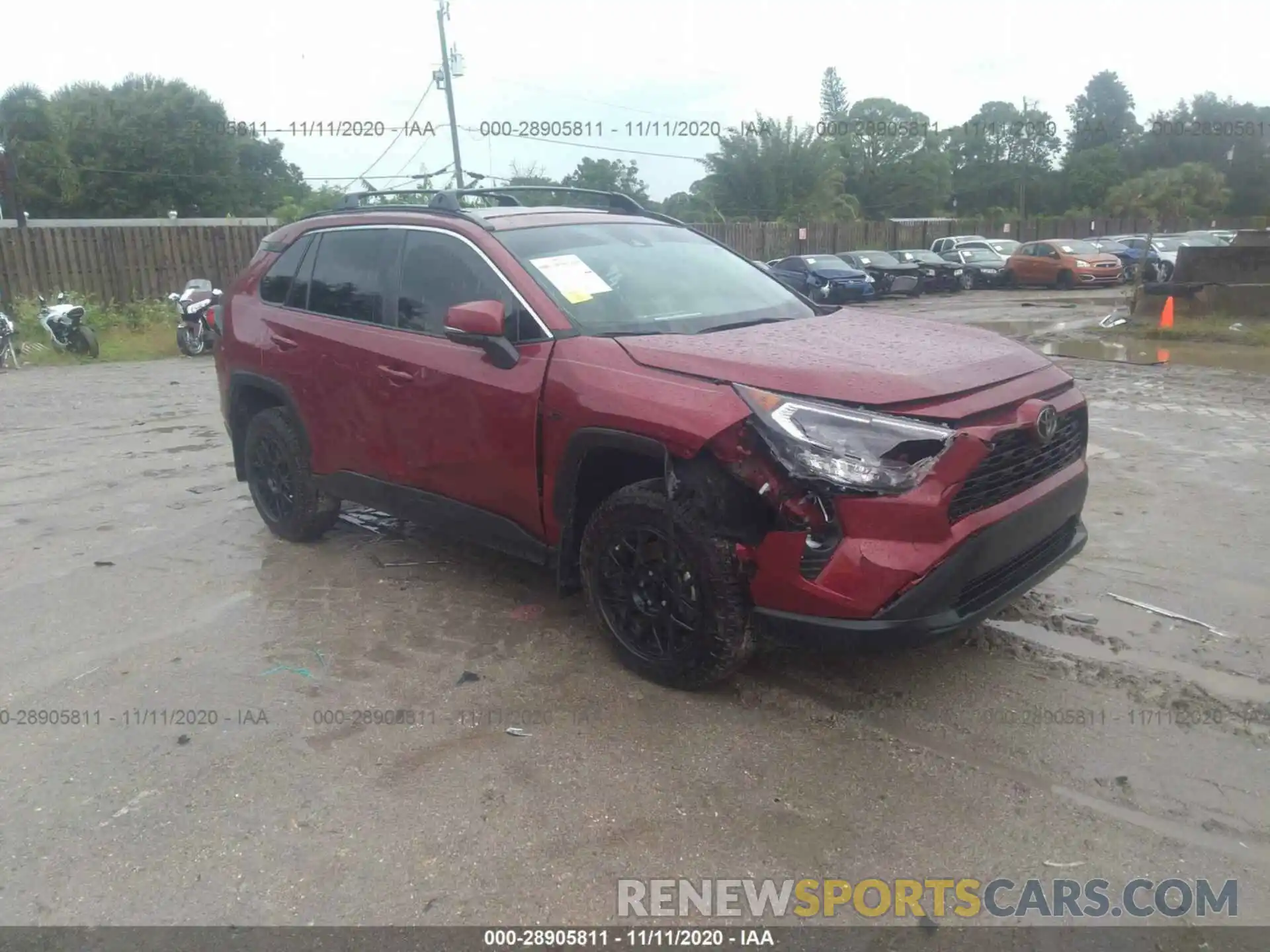 1 Photograph of a damaged car 2T3W1RFV2LW059484 TOYOTA RAV4 2020