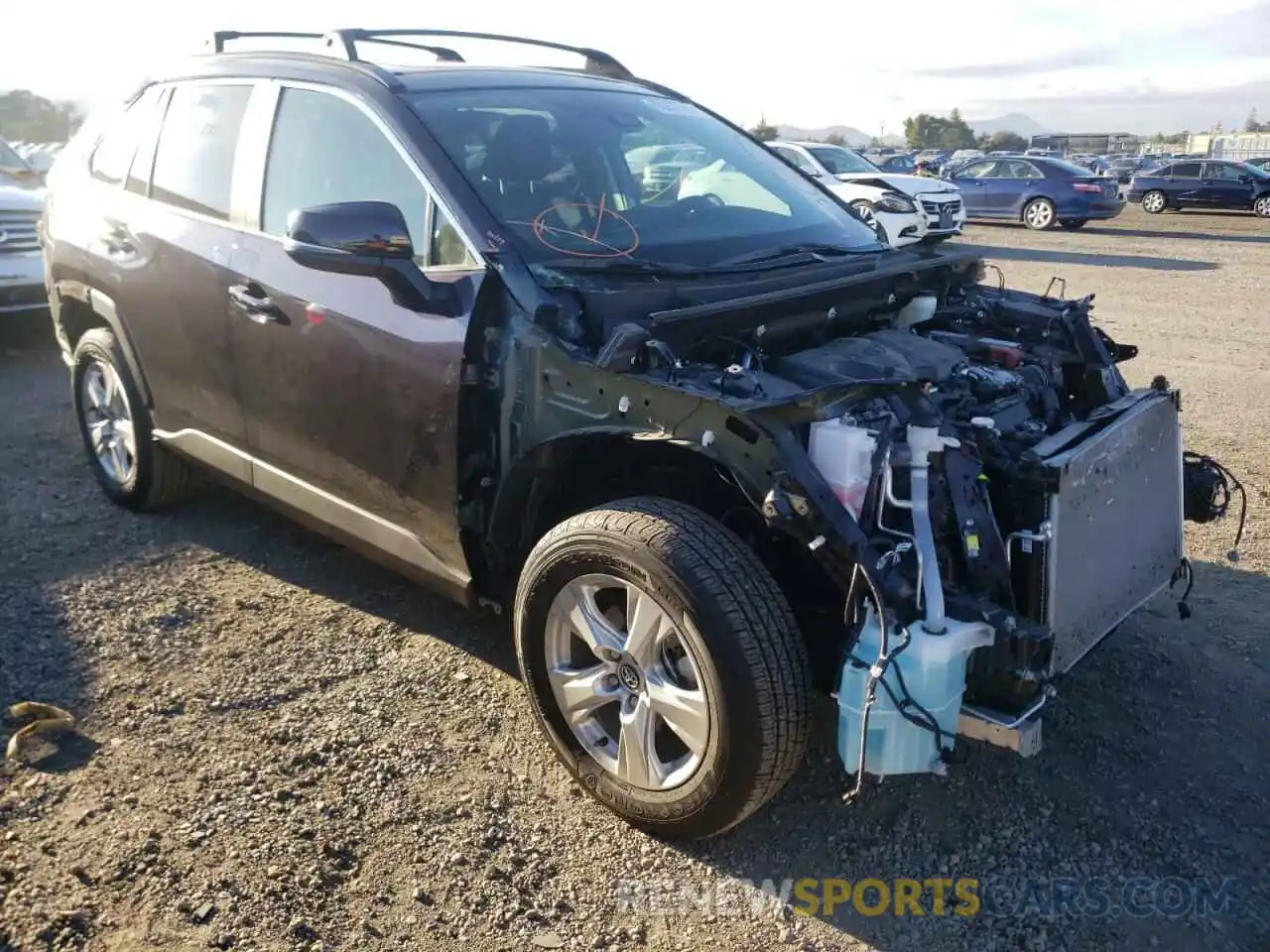 1 Photograph of a damaged car 2T3W1RFV2LW103354 TOYOTA RAV4 2020