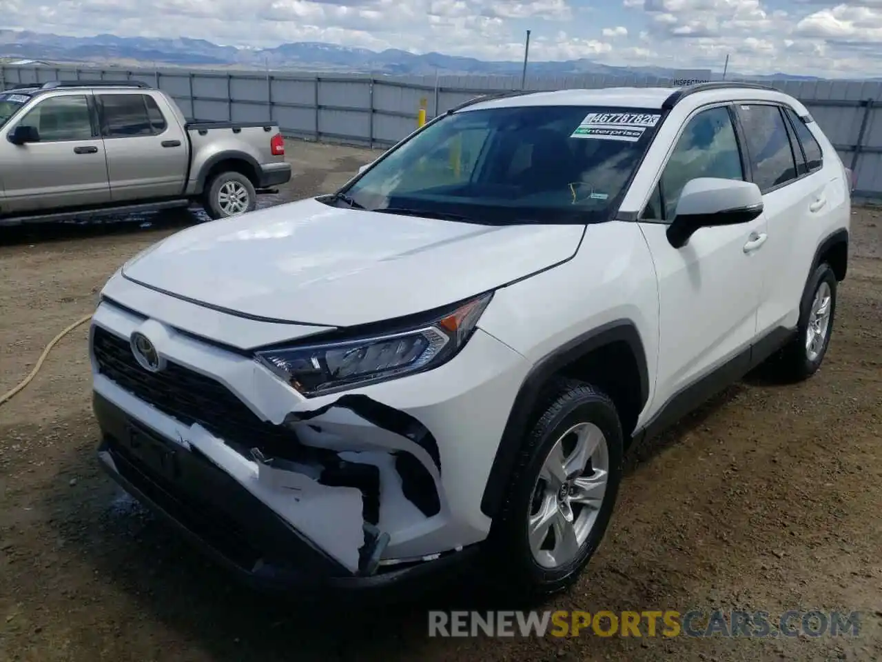 2 Photograph of a damaged car 2T3W1RFV3LC046406 TOYOTA RAV4 2020