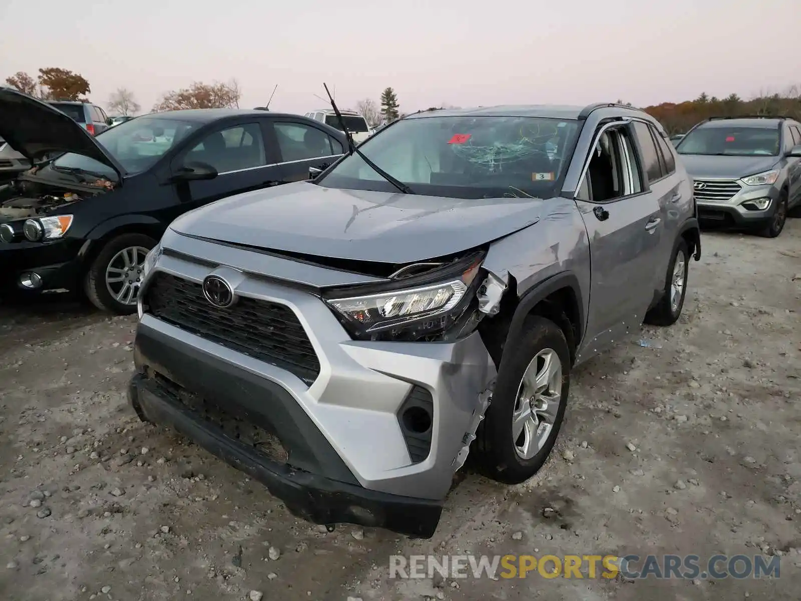 2 Photograph of a damaged car 2T3W1RFV3LC047068 TOYOTA RAV4 2020