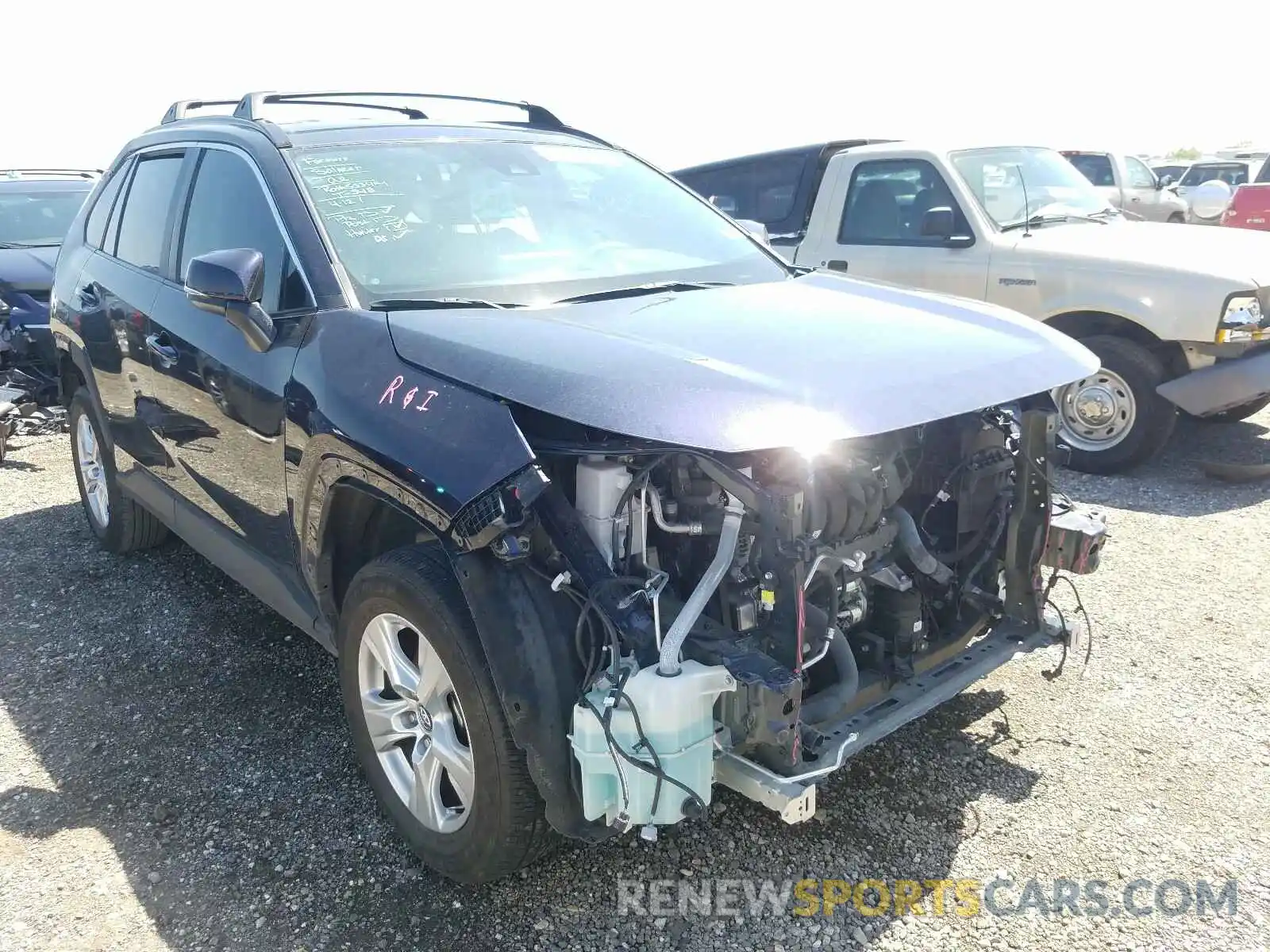 1 Photograph of a damaged car 2T3W1RFV3LC049371 TOYOTA RAV4 2020