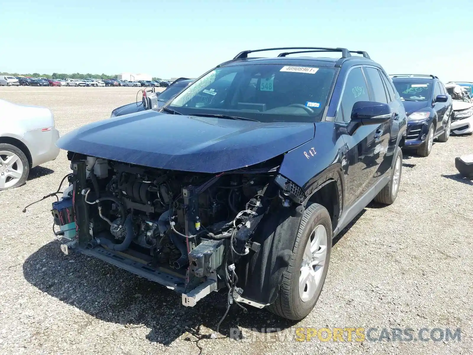 2 Photograph of a damaged car 2T3W1RFV3LC049371 TOYOTA RAV4 2020