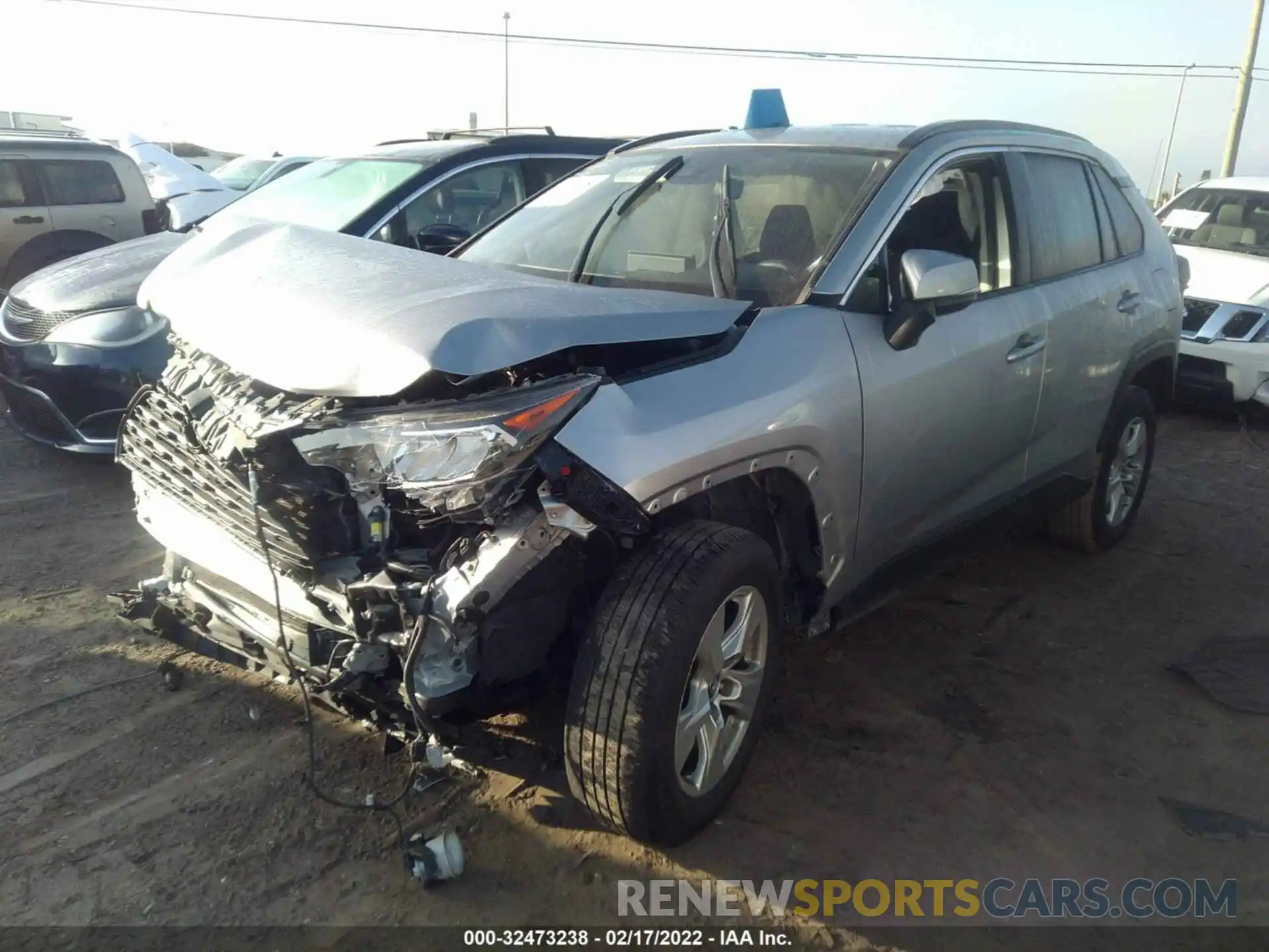 2 Photograph of a damaged car 2T3W1RFV3LC053923 TOYOTA RAV4 2020