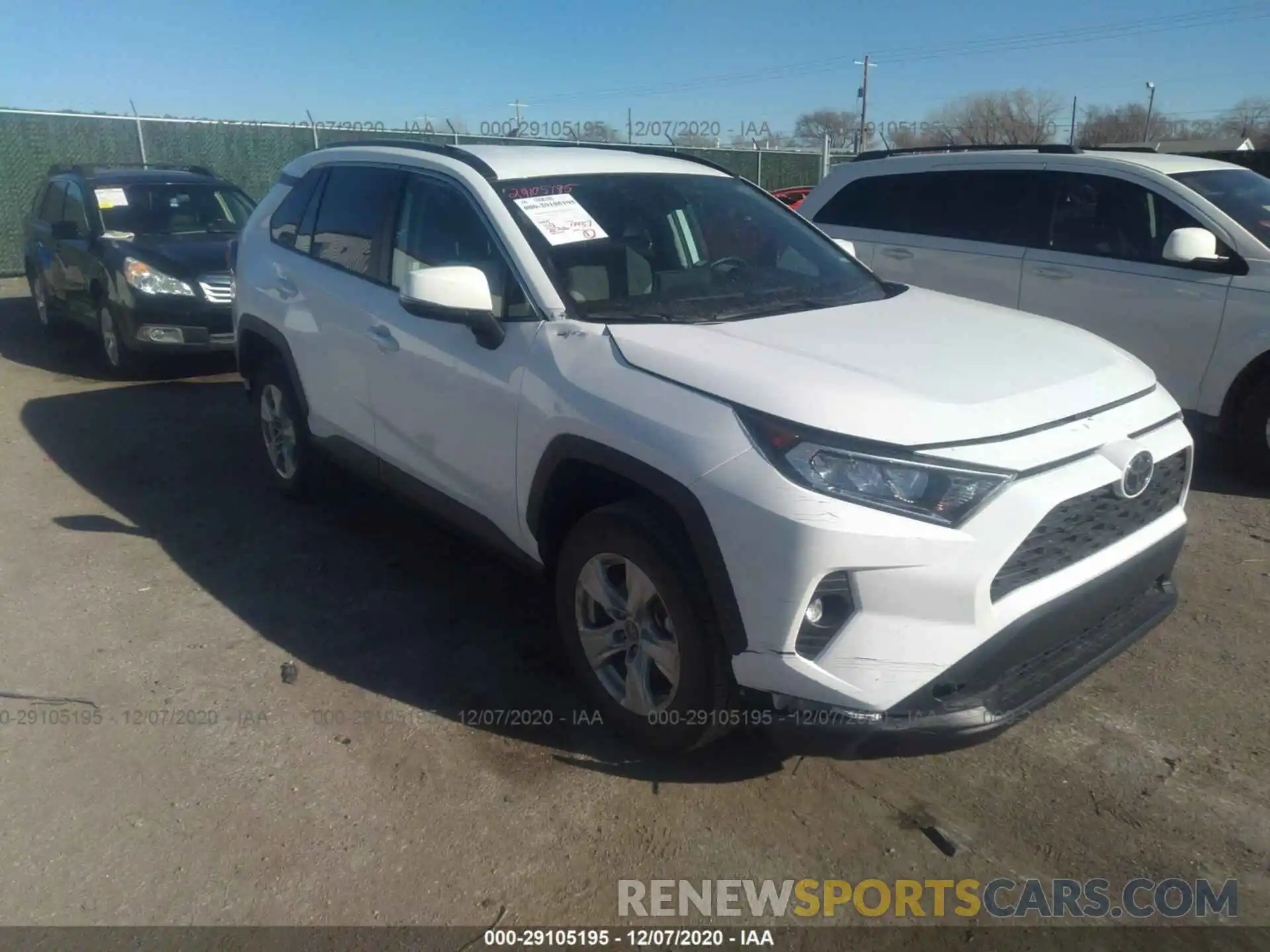 1 Photograph of a damaged car 2T3W1RFV3LC058619 TOYOTA RAV4 2020