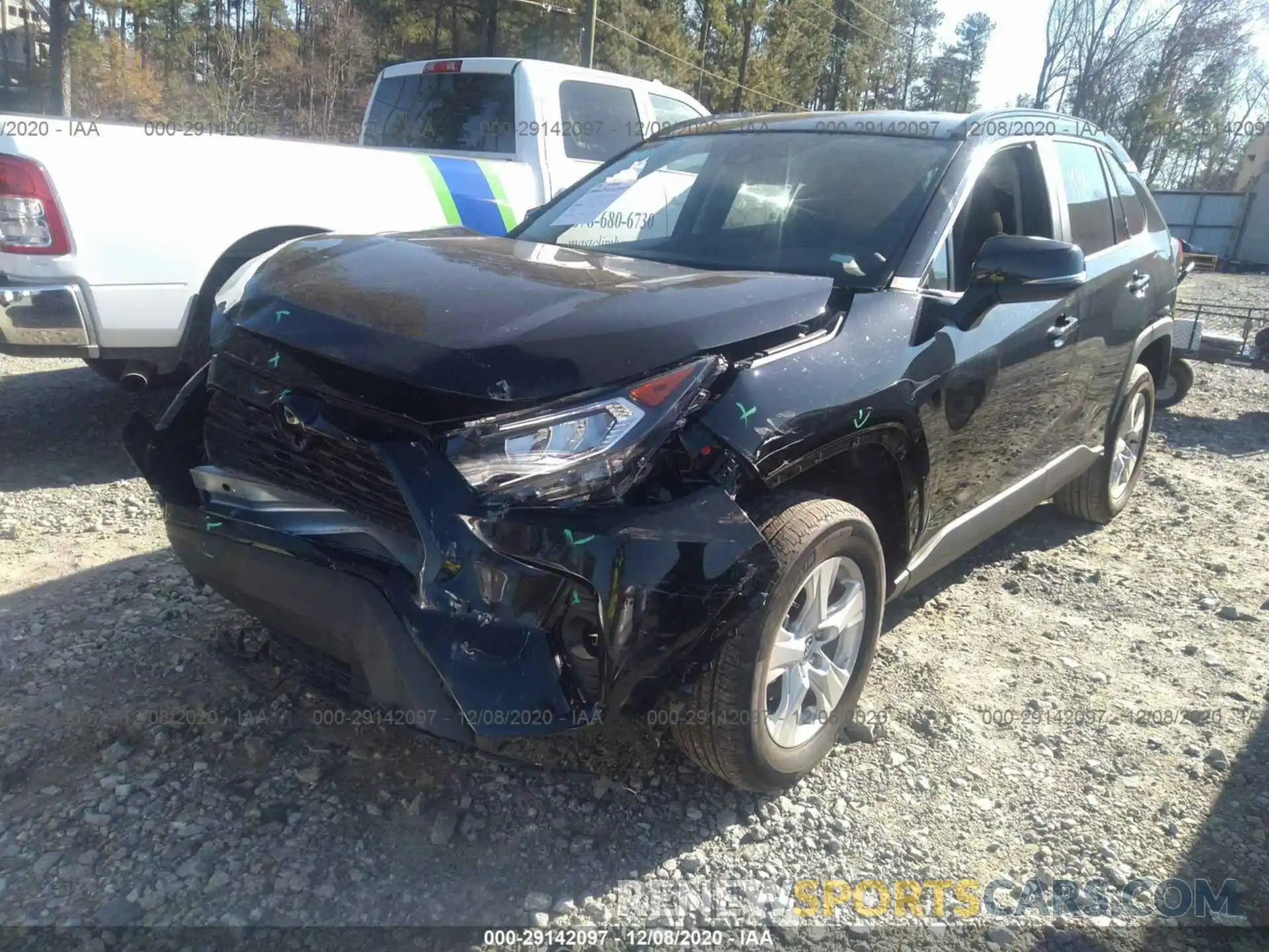 2 Photograph of a damaged car 2T3W1RFV3LC059110 TOYOTA RAV4 2020