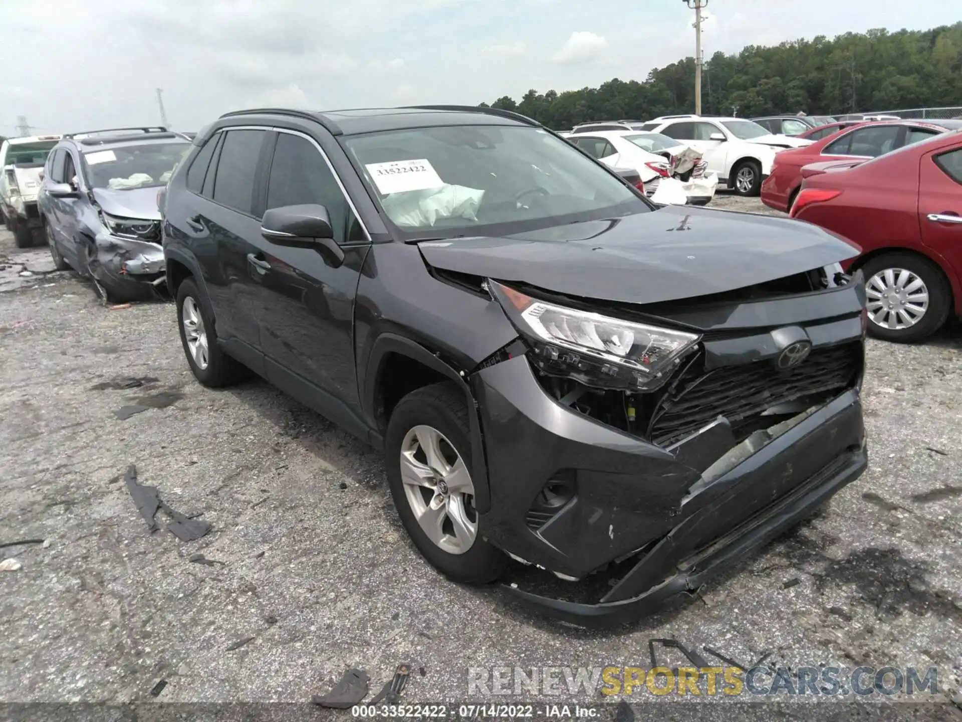 1 Photograph of a damaged car 2T3W1RFV3LC059155 TOYOTA RAV4 2020