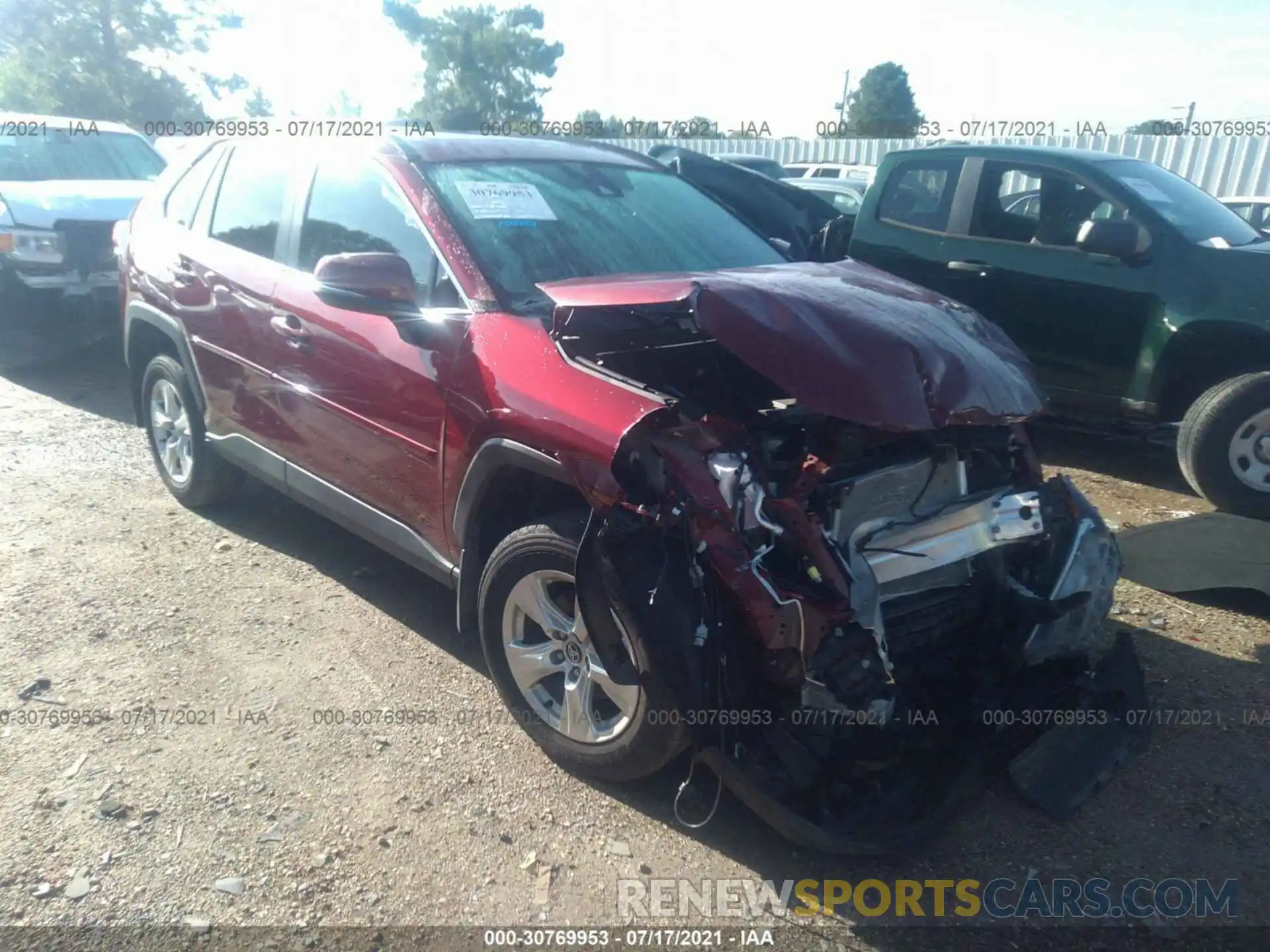 1 Photograph of a damaged car 2T3W1RFV3LW074513 TOYOTA RAV4 2020