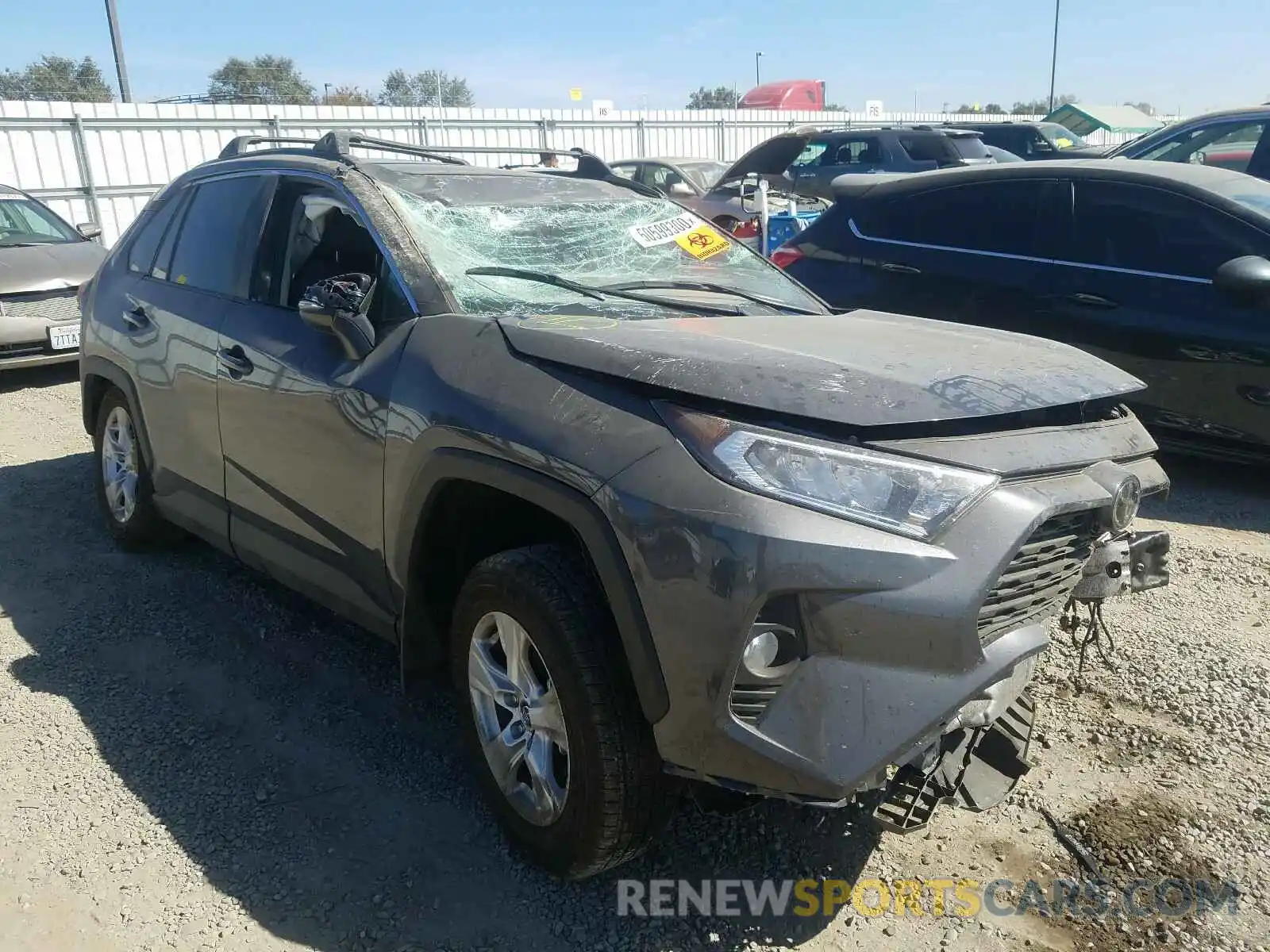 1 Photograph of a damaged car 2T3W1RFV3LW086595 TOYOTA RAV4 2020