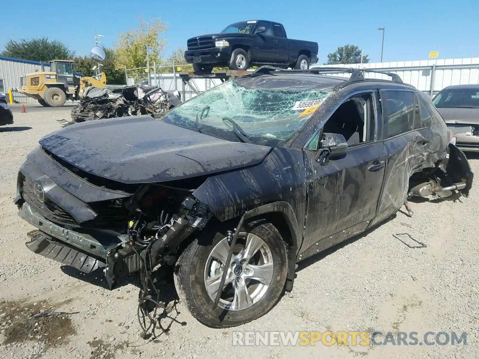 2 Photograph of a damaged car 2T3W1RFV3LW086595 TOYOTA RAV4 2020