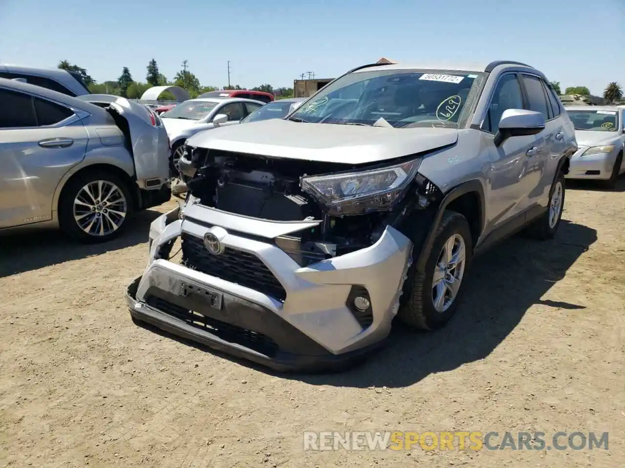 2 Photograph of a damaged car 2T3W1RFV3LW088444 TOYOTA RAV4 2020