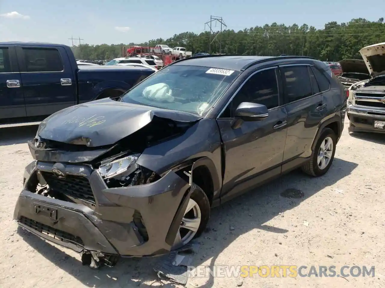 2 Photograph of a damaged car 2T3W1RFV4LC037102 TOYOTA RAV4 2020