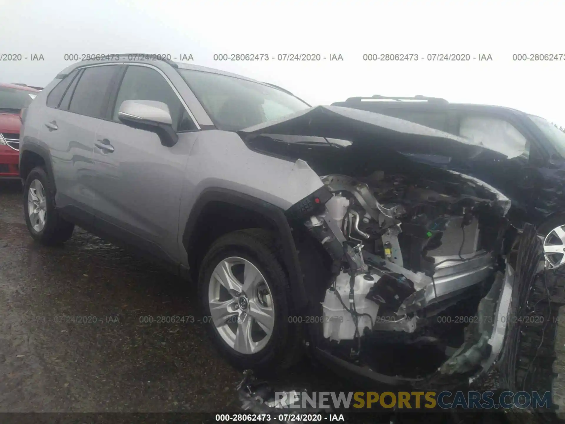 1 Photograph of a damaged car 2T3W1RFV4LC039819 TOYOTA RAV4 2020