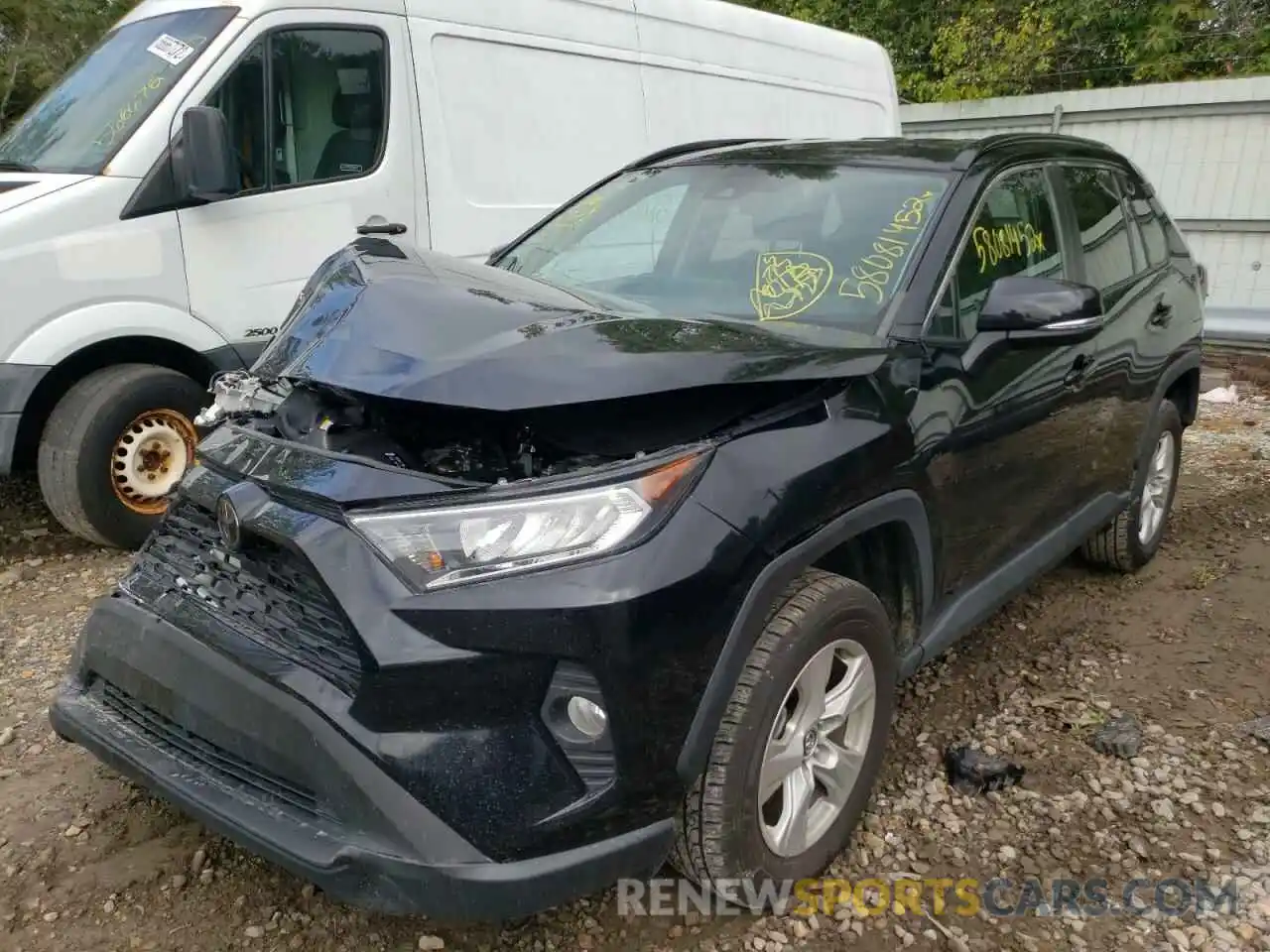 2 Photograph of a damaged car 2T3W1RFV4LC043871 TOYOTA RAV4 2020