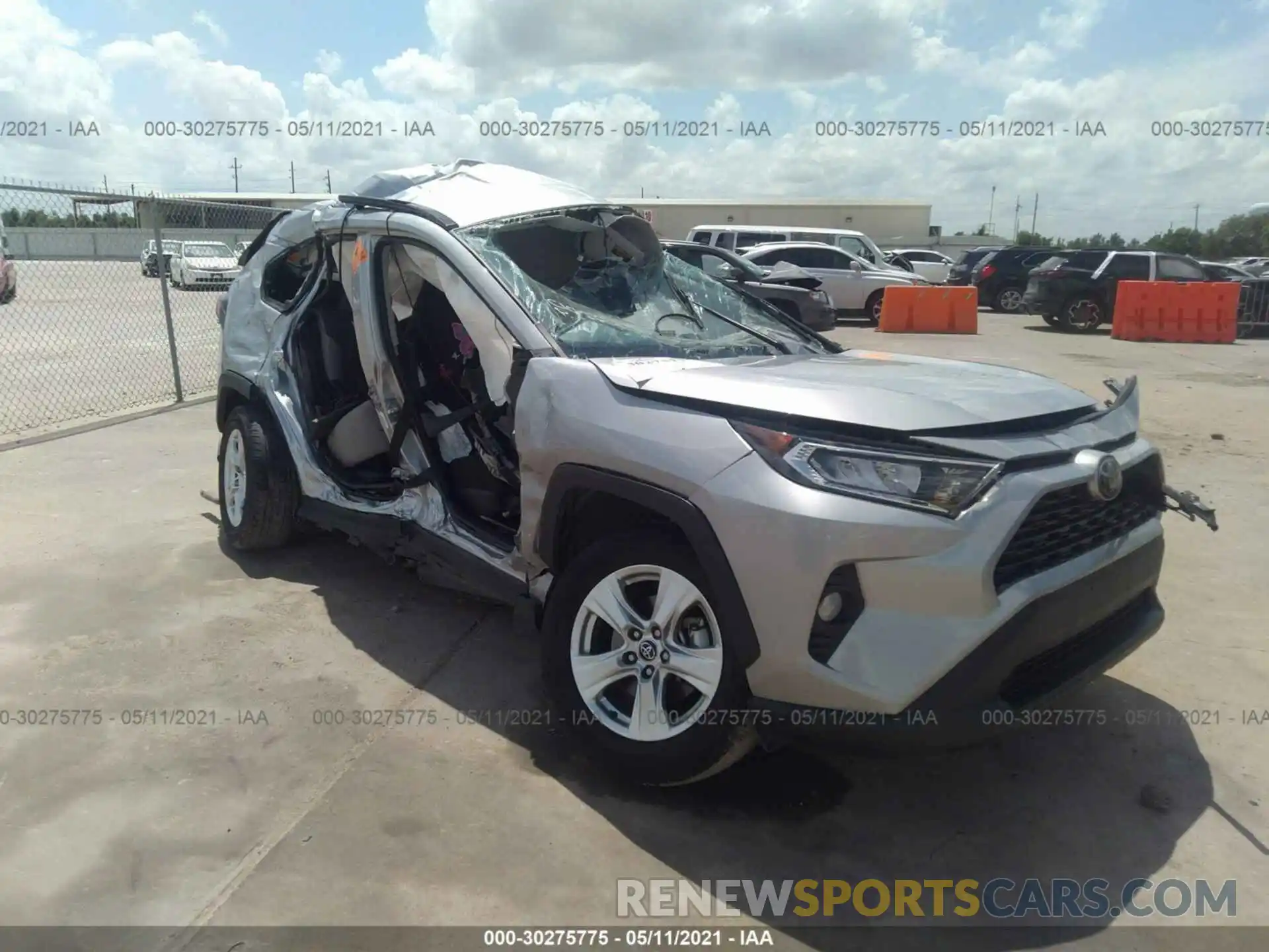 1 Photograph of a damaged car 2T3W1RFV4LC044437 TOYOTA RAV4 2020