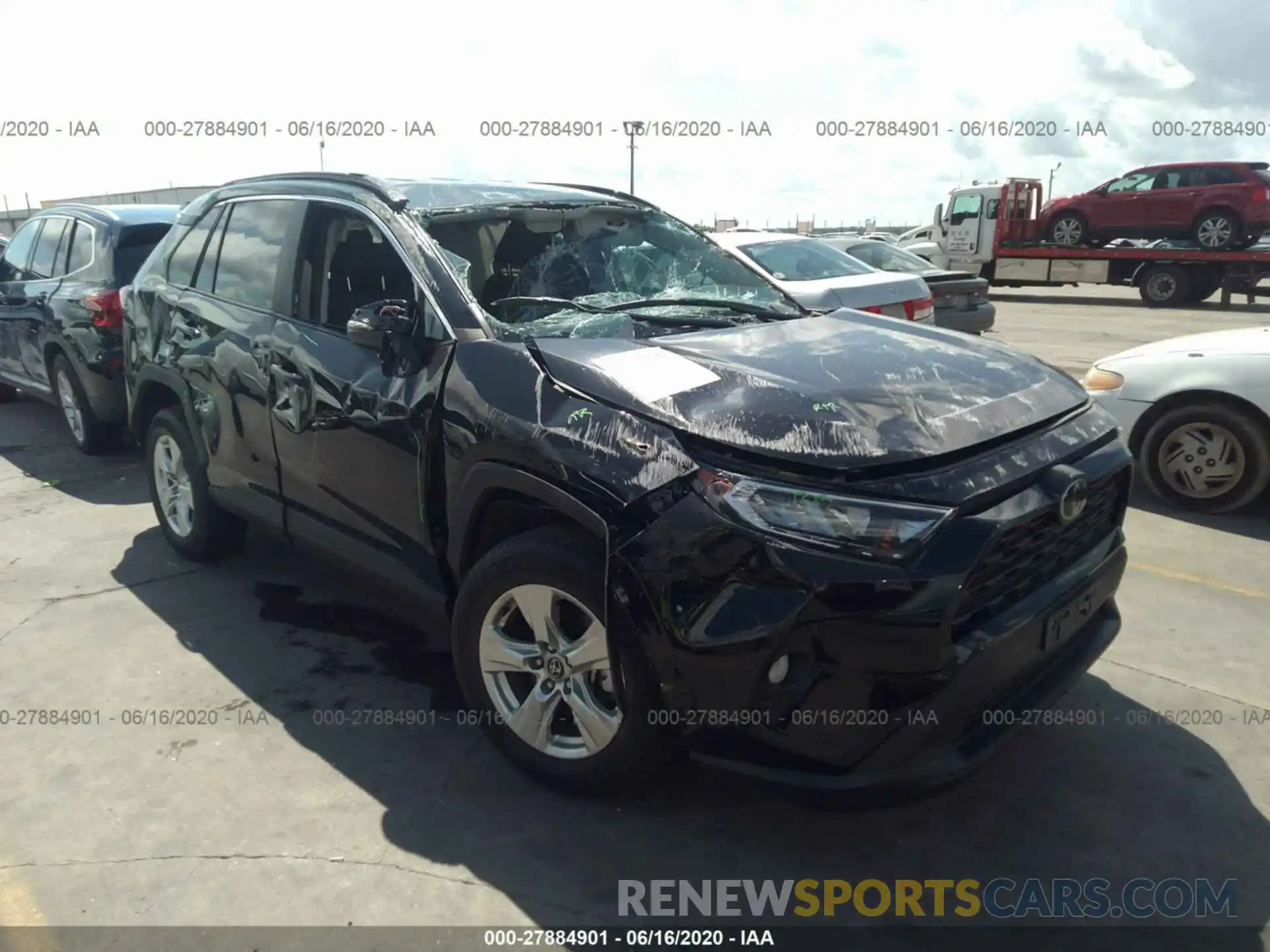 1 Photograph of a damaged car 2T3W1RFV4LC045829 TOYOTA RAV4 2020