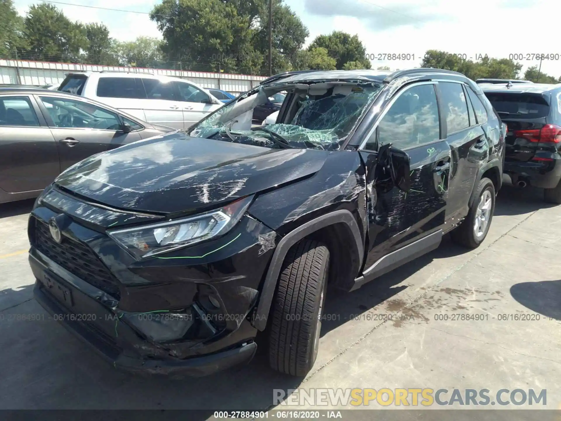 2 Photograph of a damaged car 2T3W1RFV4LC045829 TOYOTA RAV4 2020