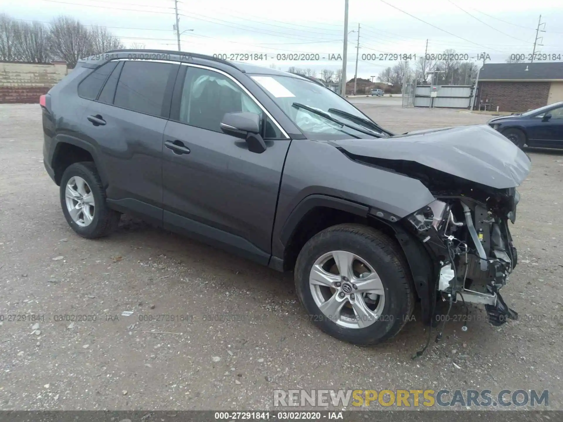 1 Photograph of a damaged car 2T3W1RFV4LC046334 TOYOTA RAV4 2020