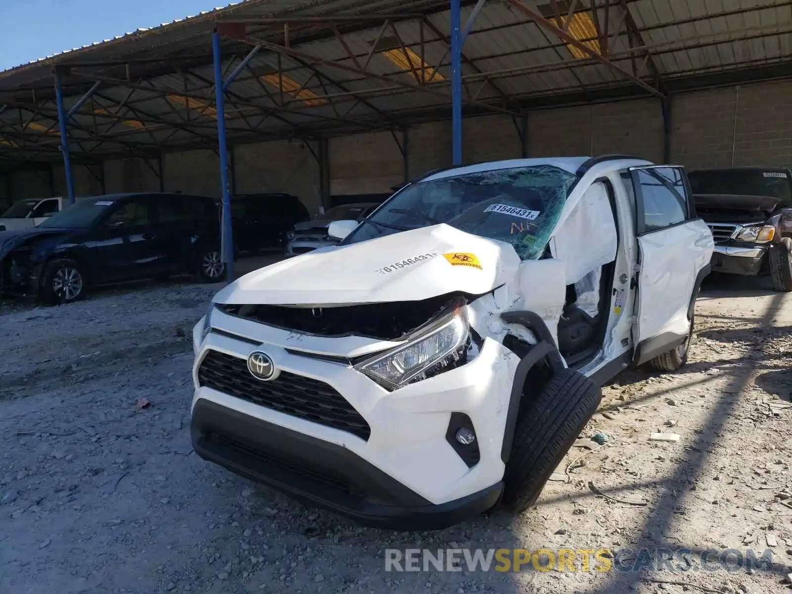 2 Photograph of a damaged car 2T3W1RFV4LC049279 TOYOTA RAV4 2020