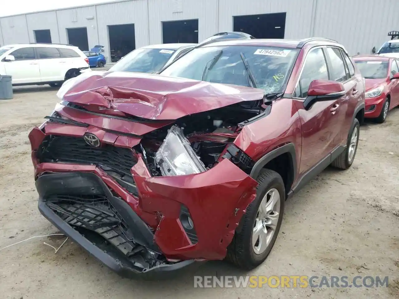 2 Photograph of a damaged car 2T3W1RFV4LC053672 TOYOTA RAV4 2020