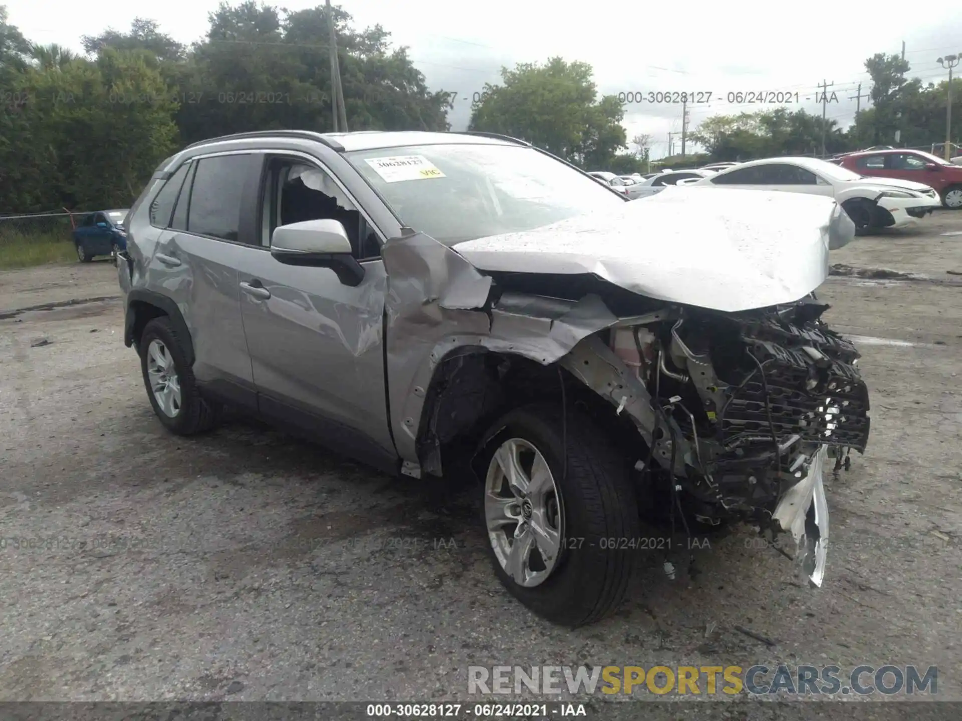 1 Photograph of a damaged car 2T3W1RFV4LC054627 TOYOTA RAV4 2020