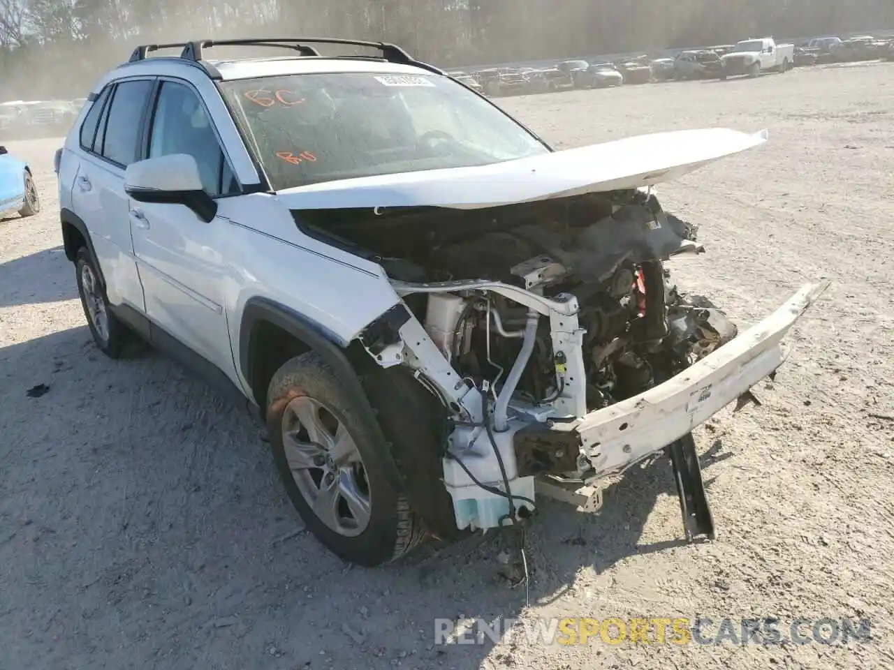 1 Photograph of a damaged car 2T3W1RFV4LC055051 TOYOTA RAV4 2020