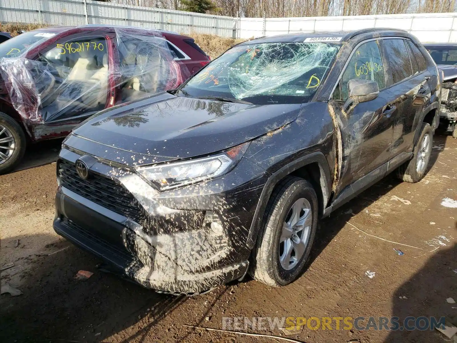 2 Photograph of a damaged car 2T3W1RFV4LC058788 TOYOTA RAV4 2020