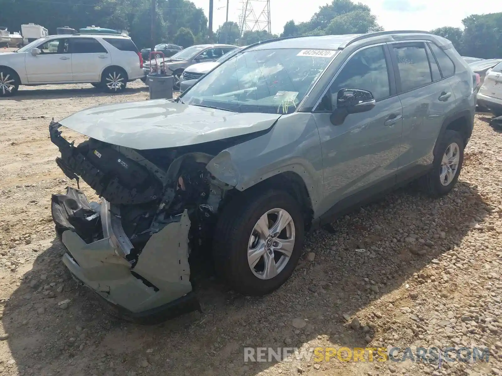 2 Photograph of a damaged car 2T3W1RFV4LC059956 TOYOTA RAV4 2020