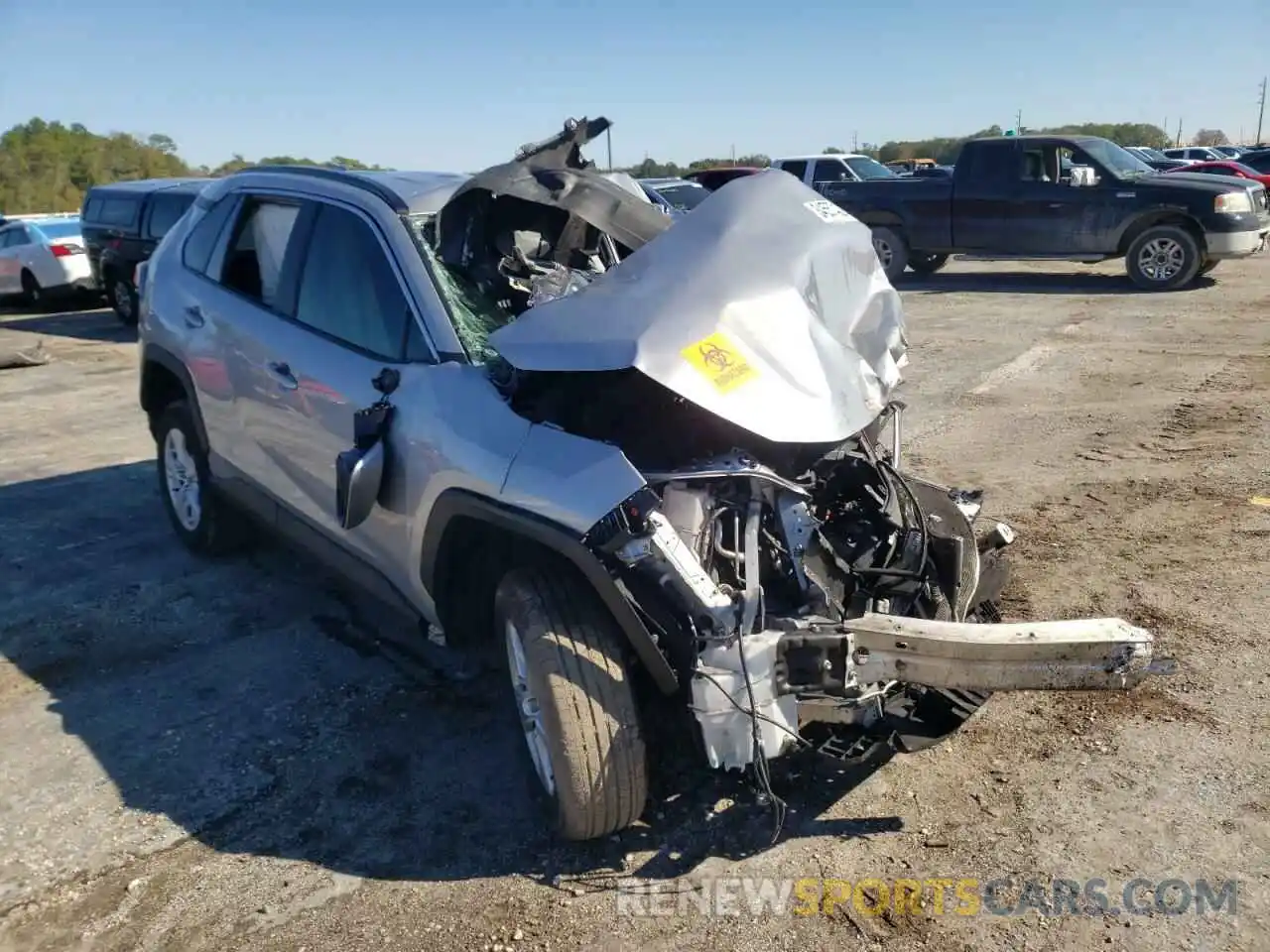 1 Photograph of a damaged car 2T3W1RFV4LC067247 TOYOTA RAV4 2020