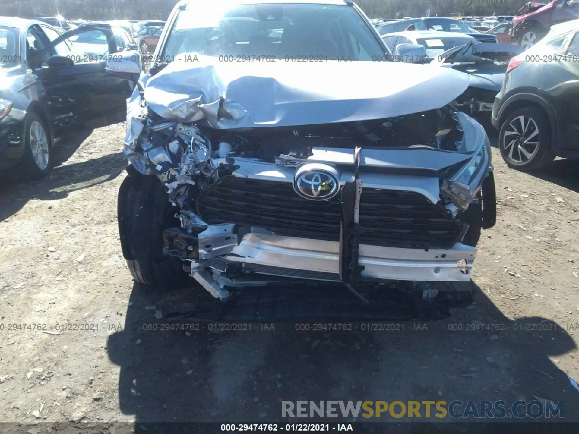 6 Photograph of a damaged car 2T3W1RFV4LC077678 TOYOTA RAV4 2020