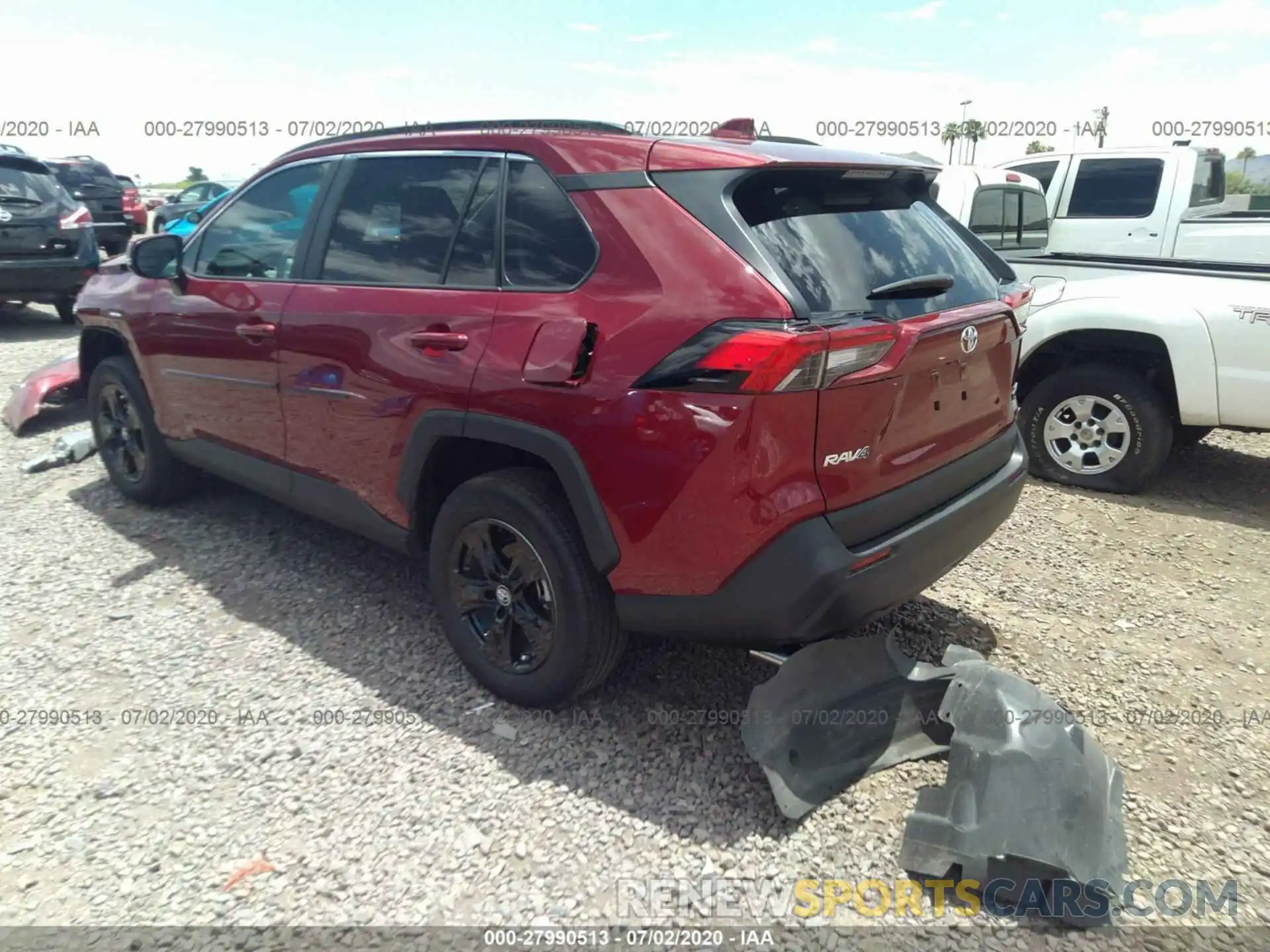 3 Photograph of a damaged car 2T3W1RFV4LW066694 TOYOTA RAV4 2020