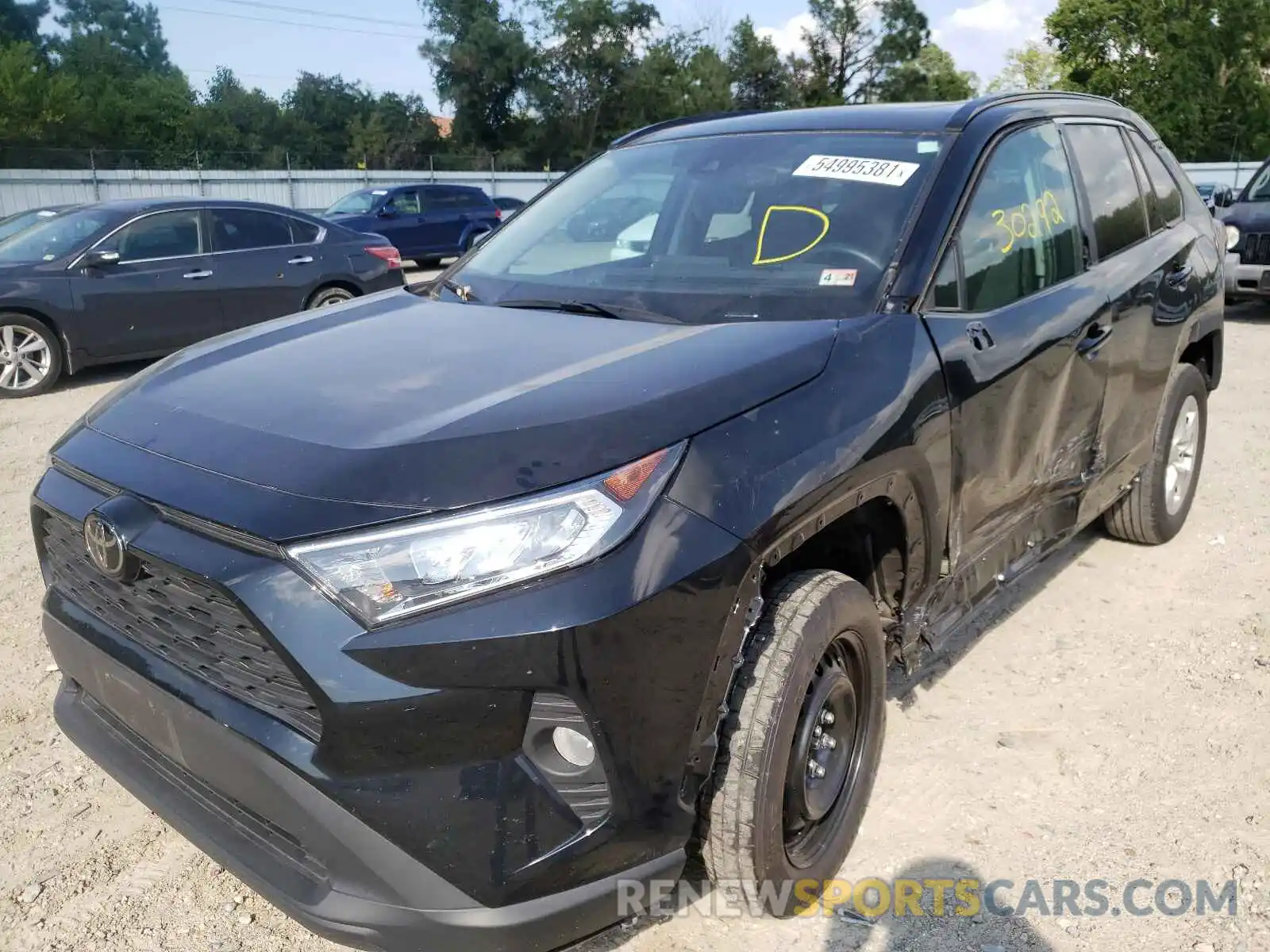 2 Photograph of a damaged car 2T3W1RFV4LW066839 TOYOTA RAV4 2020